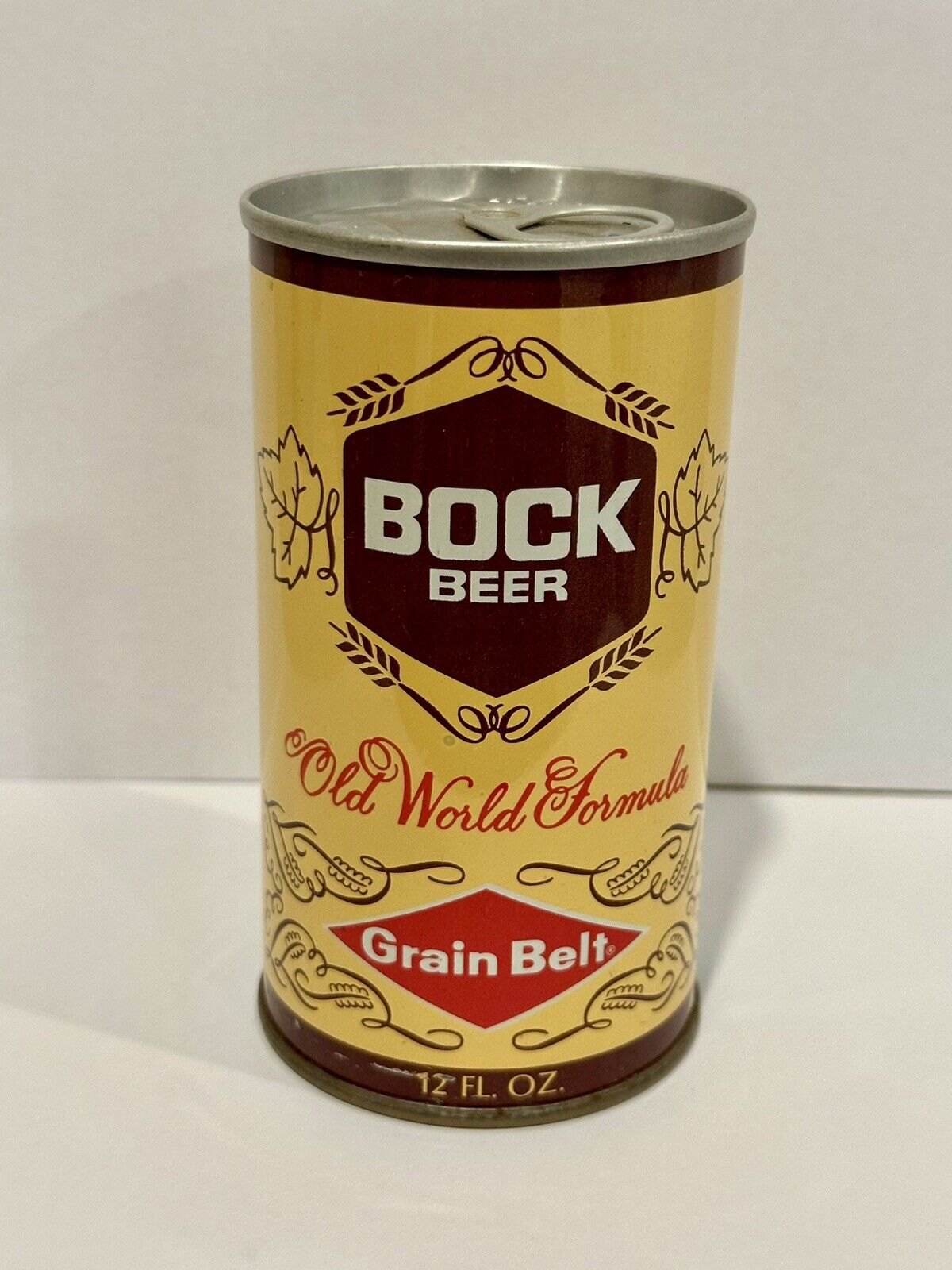 Grain Belt Bock Beer Can Straight Steel 12 oz. Pull Tab Minneapolis, Minnesota