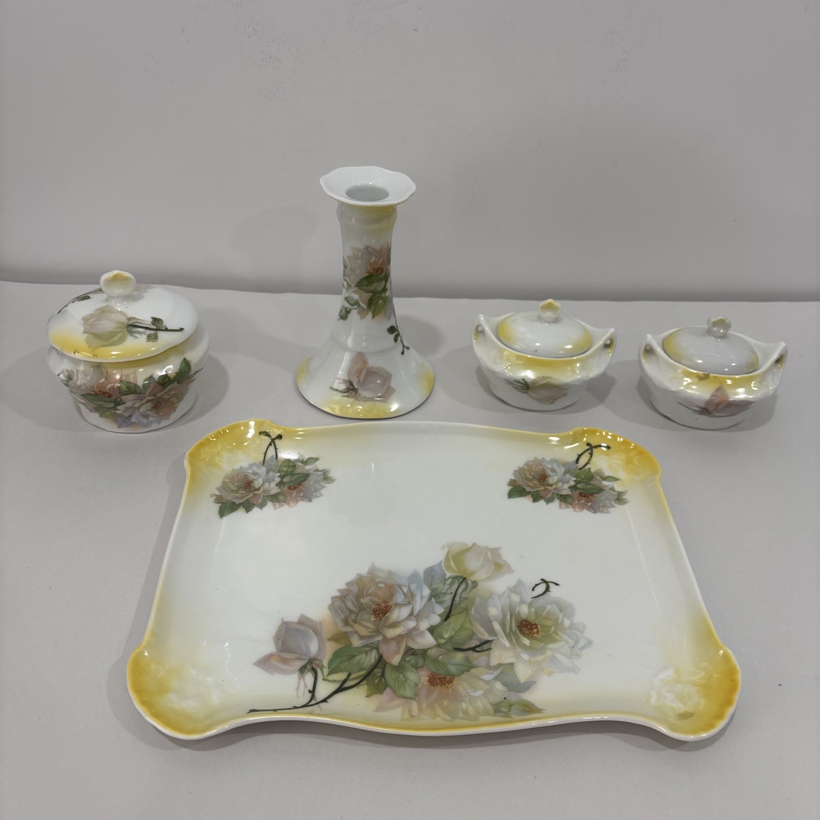 PM Moschendorf Bavaria “Foreign” Dresser Set 8 Piece Set PM Moschendorf Bavaria “Foreign” Dresser Set 8 Piece Set