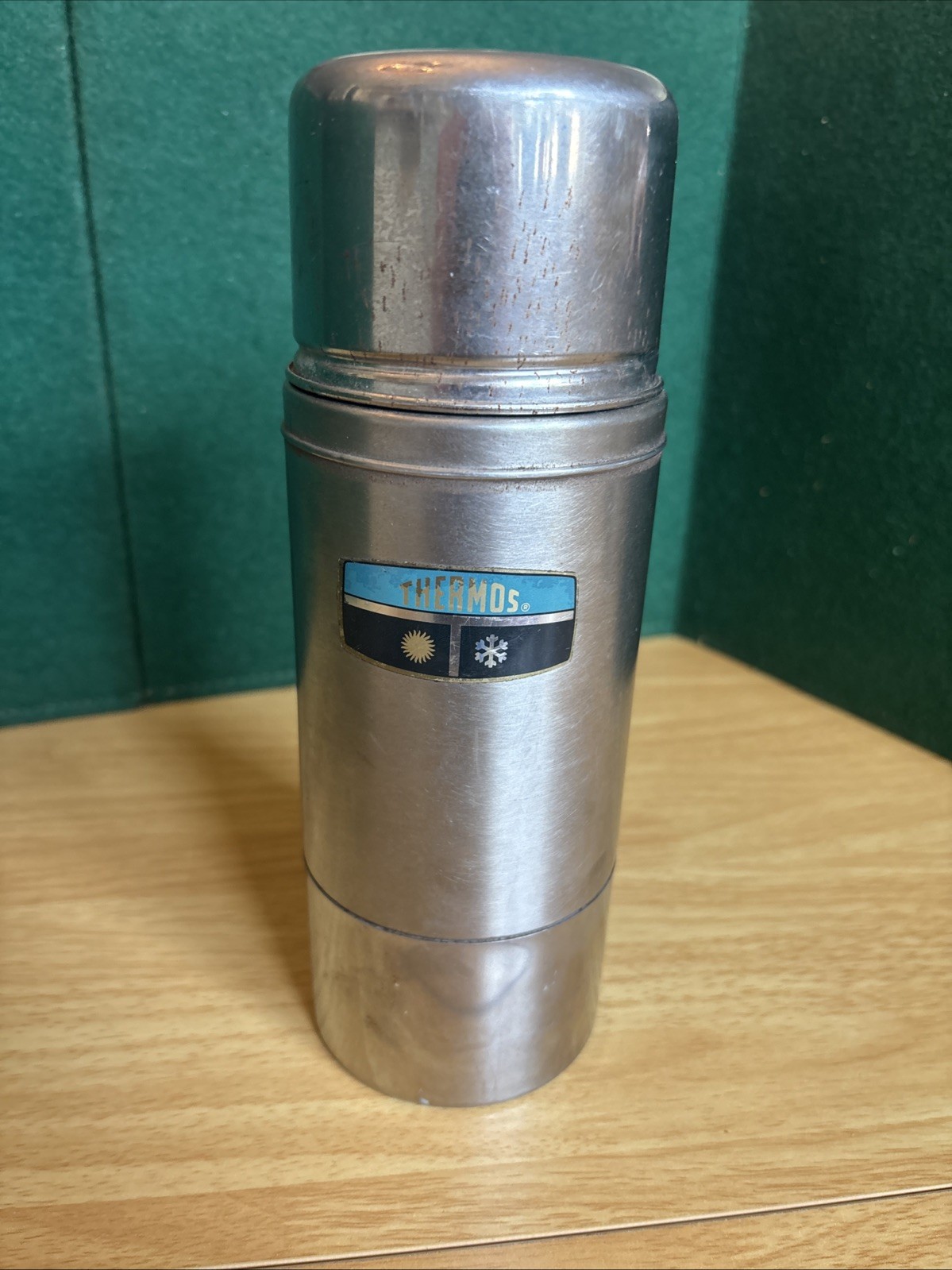 Vintage Thermos Pint 2260S Stainless Steel