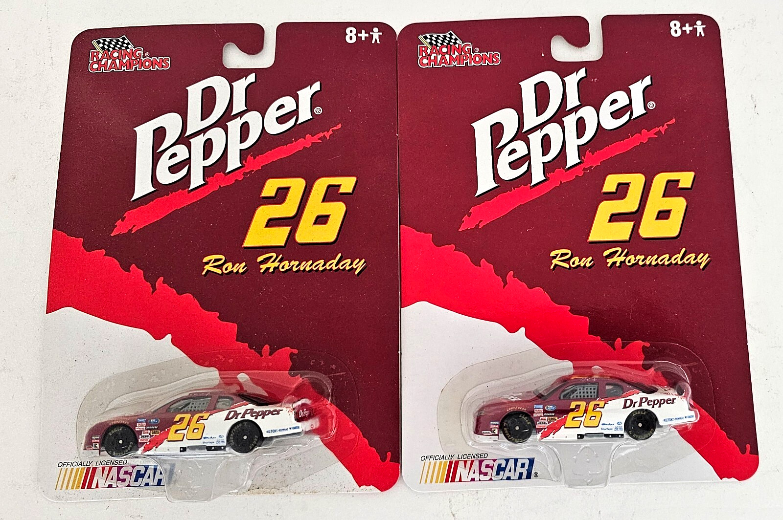 2002 1/64 CORRECT RON HORNADAY #26 DR PEPPER NASCAR AND ERROR BOBBY HAMILTON JR