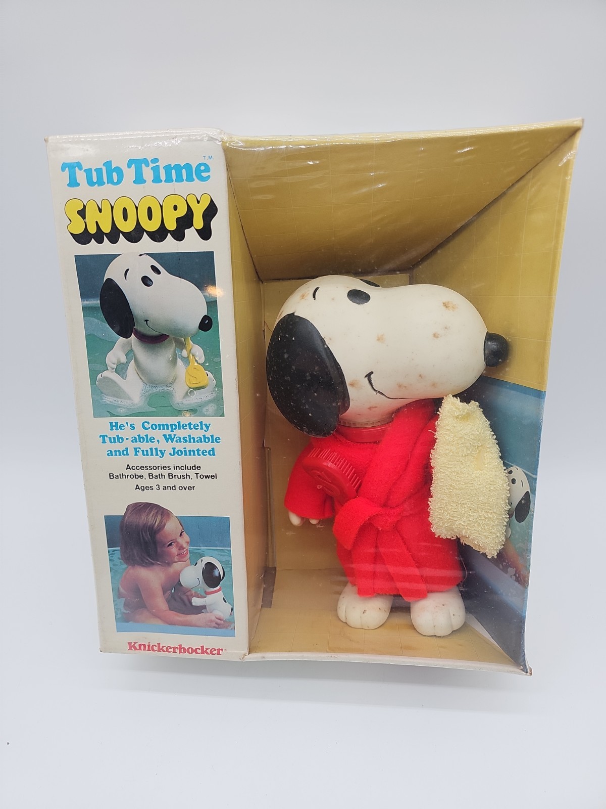 1979 Knickerbocker Tub Time Snoopy Peanuts RARE SEALED NEW OLD STOCK 1979 Knickerbocker Tub Time Snoopy Peanuts RARE SEALED NEW OLD STOCK
