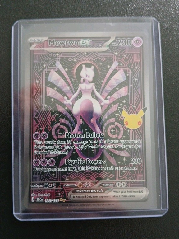 Pokemon 30th Anniversary Mewtwo Ex Special Illustration Rare 151/128