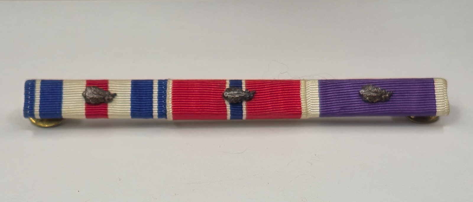 Silver Bronze Star Purple Heart Oak Leaf Cluster Ribbon Bar Lapel Pin Uniform Silver Bronze Star Purple Heart Oak Leaf Cluster Ribbon Bar Lapel Pin Uniform