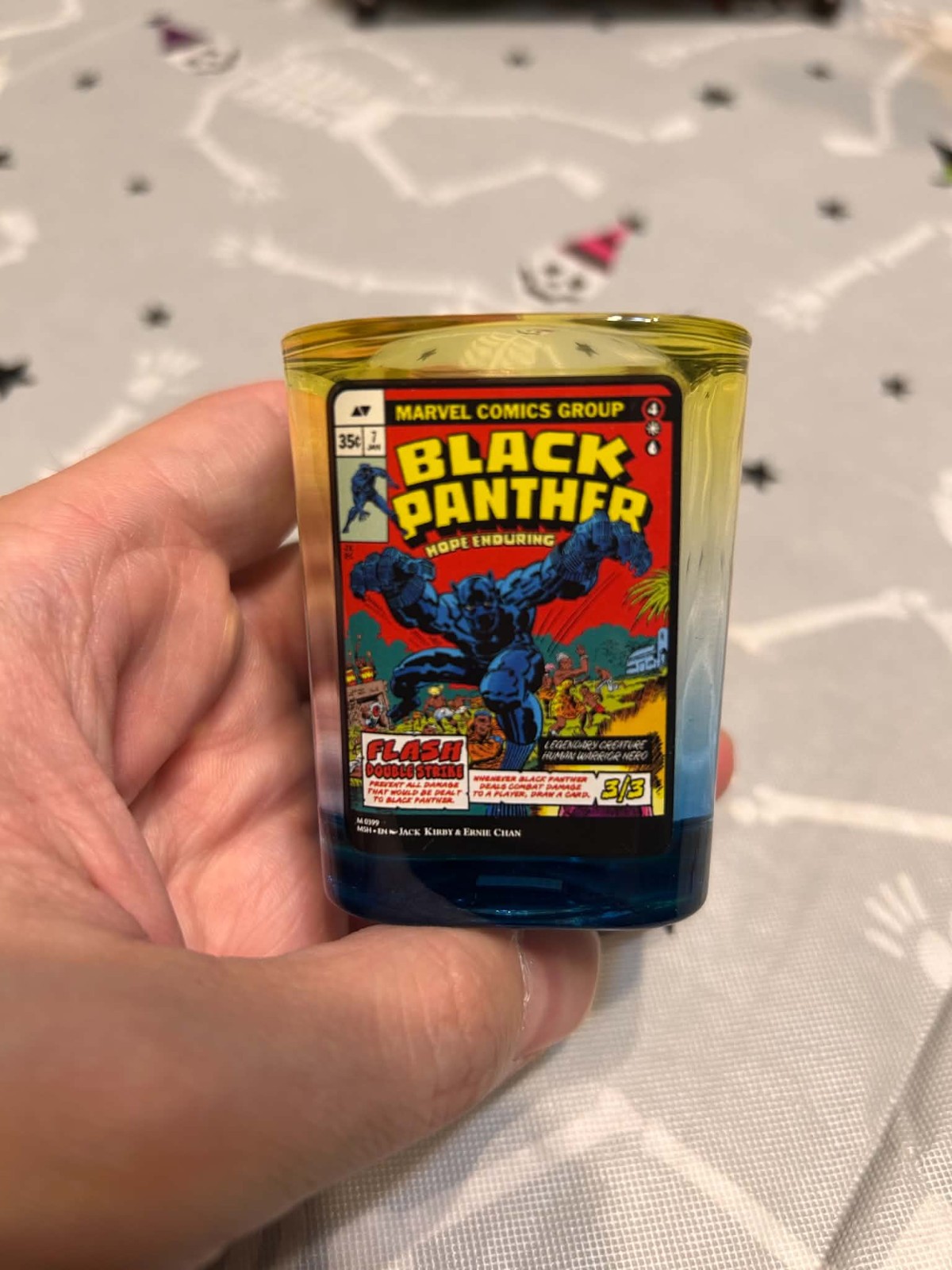 Marvel x Magic: The Gathering Comic Cover Shot Glass Black Panther 7 Jack Kirby