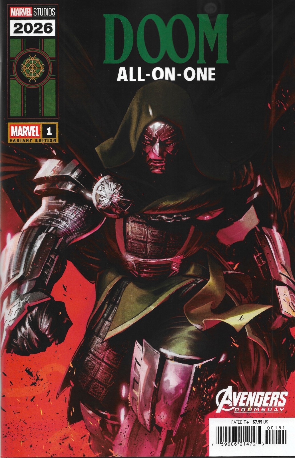 DOOM ALL-ON-ONE #1 ALEXANDER LOZANO MARVEL STUDIOS AVENGERS (MARVEL COMICS 2026) DOOM ALL-ON-ONE #1 ALEXANDER LOZANO MARVEL STUDIOS AVENGERS (MARVEL COMICS 2026)