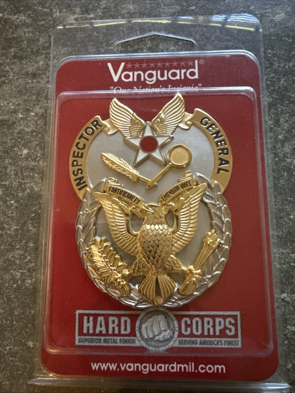 Vanguard US Air Force Inspector General Identification Badge USAF Pin