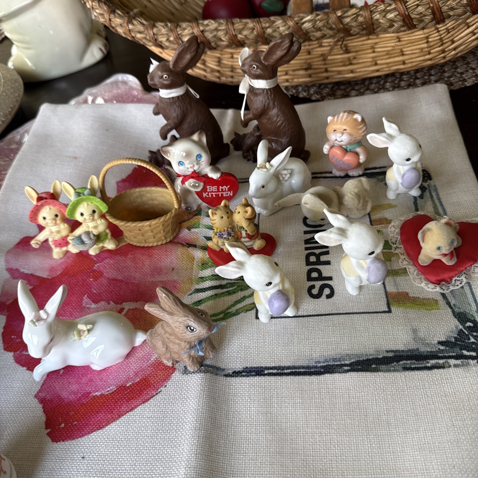 Vintage Bunny Figurines. Lot Of 15 Hallmark,Enesco, Russ Etc Vintage Bunny Figurines. Lot Of 15 Hallmark,Enesco, Russ Etc