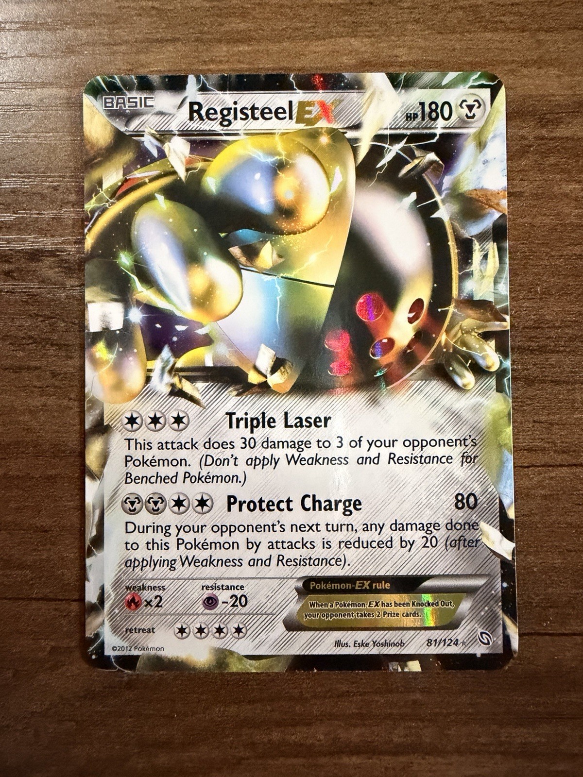 The Pokémon Company Pokémon TCG Registeel EX 81/124 Dragons Exalted Holo UR
