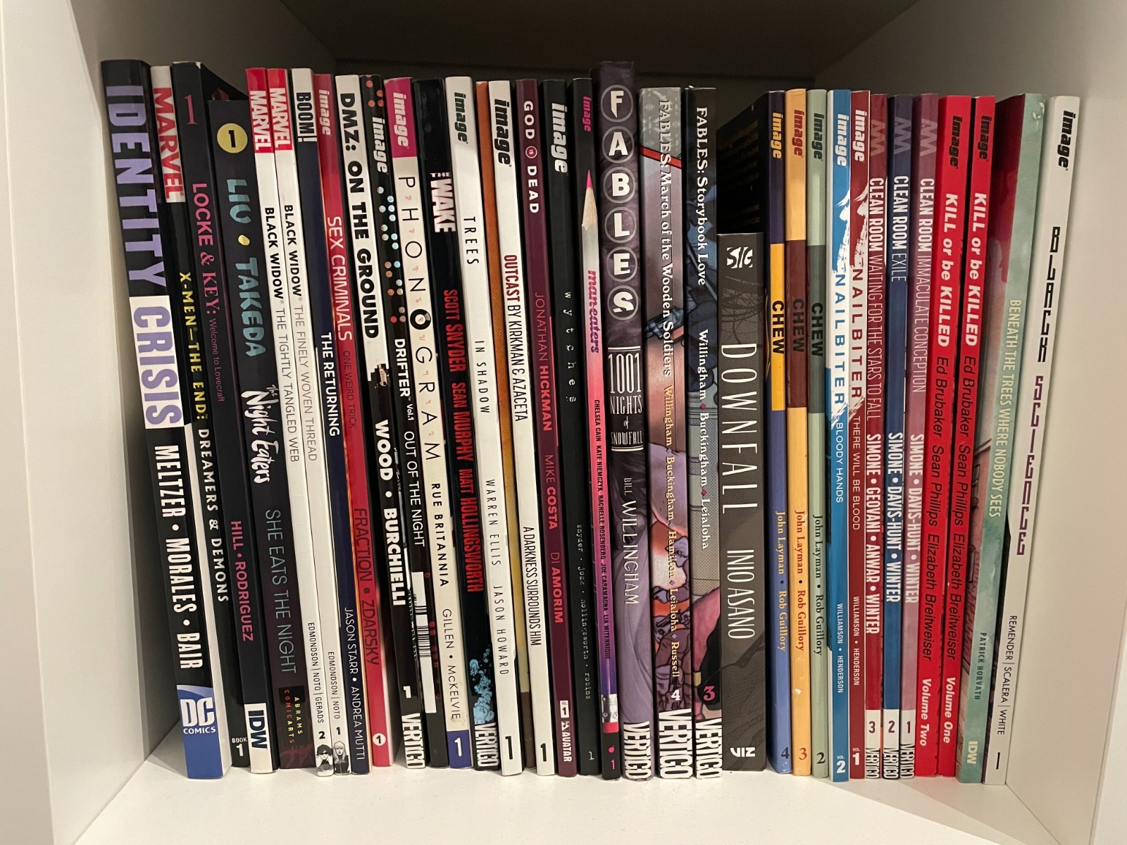 Huge Modern Graphic Novel Lot - Image Vertigo DC Marvel TPBs (Chew, Brubaker +)