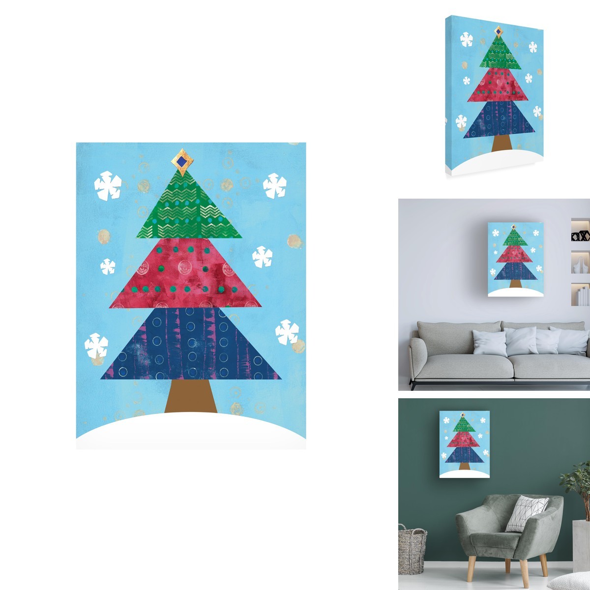 Trademark Fine Art Summer Tali Hilty 'Christmas Tree' Canvas Art Trademark Fine Art Summer Tali Hilty 'Christmas Tree' Canvas Art