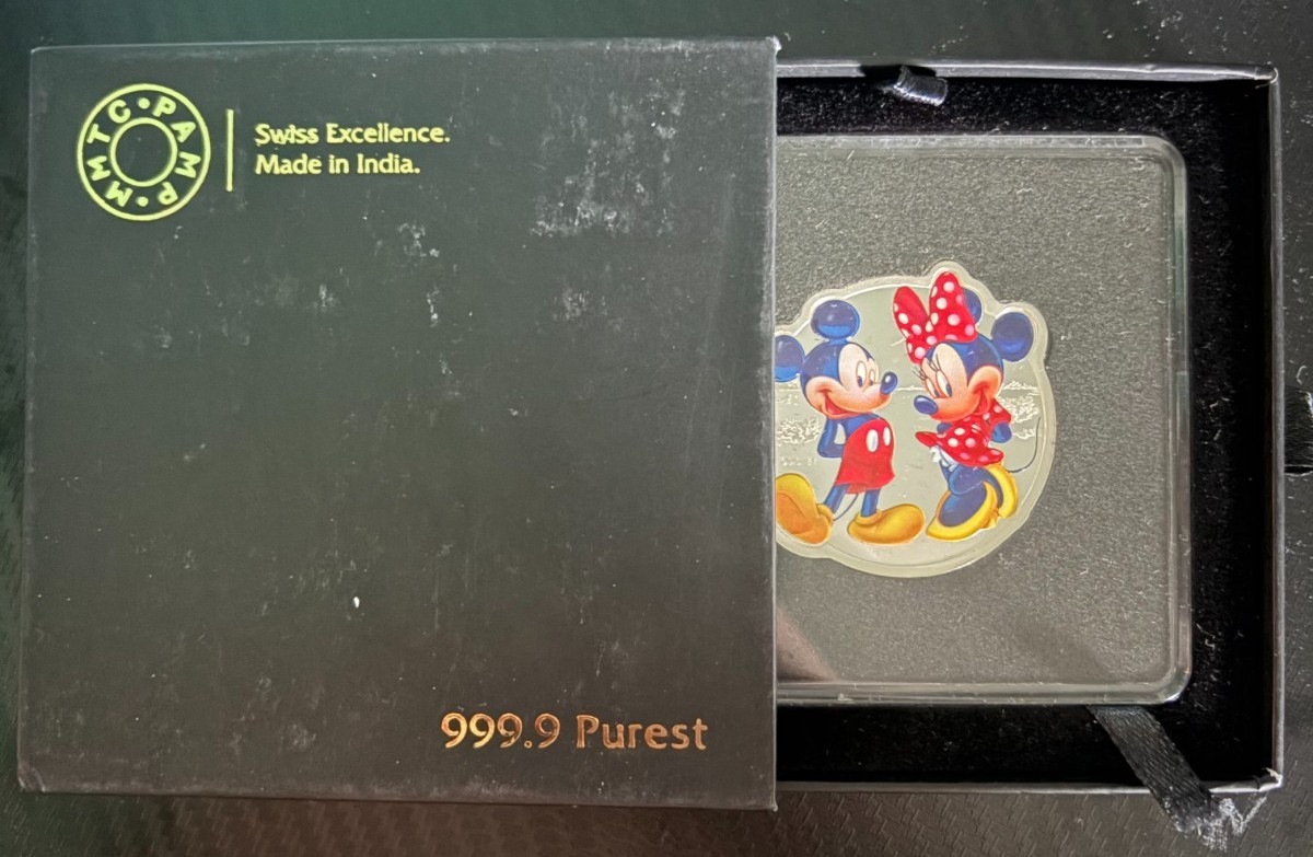 Mickey Mouse & Friends MMTC PAMP 1 oz .999 Silver Proof Coin w/ OGP