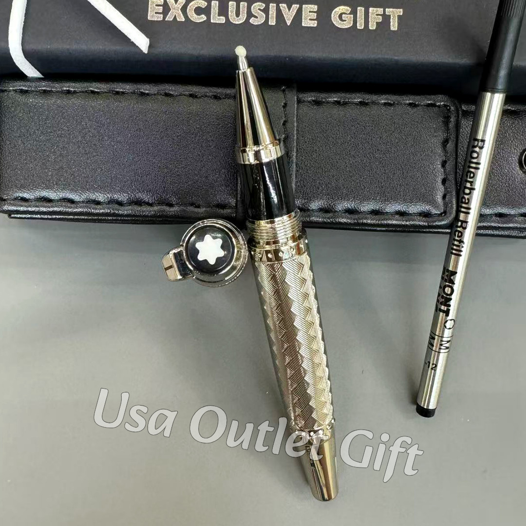 MONTBLANC Writers Edition Antoine de Saint-Exupery Rollerball Pen Silver