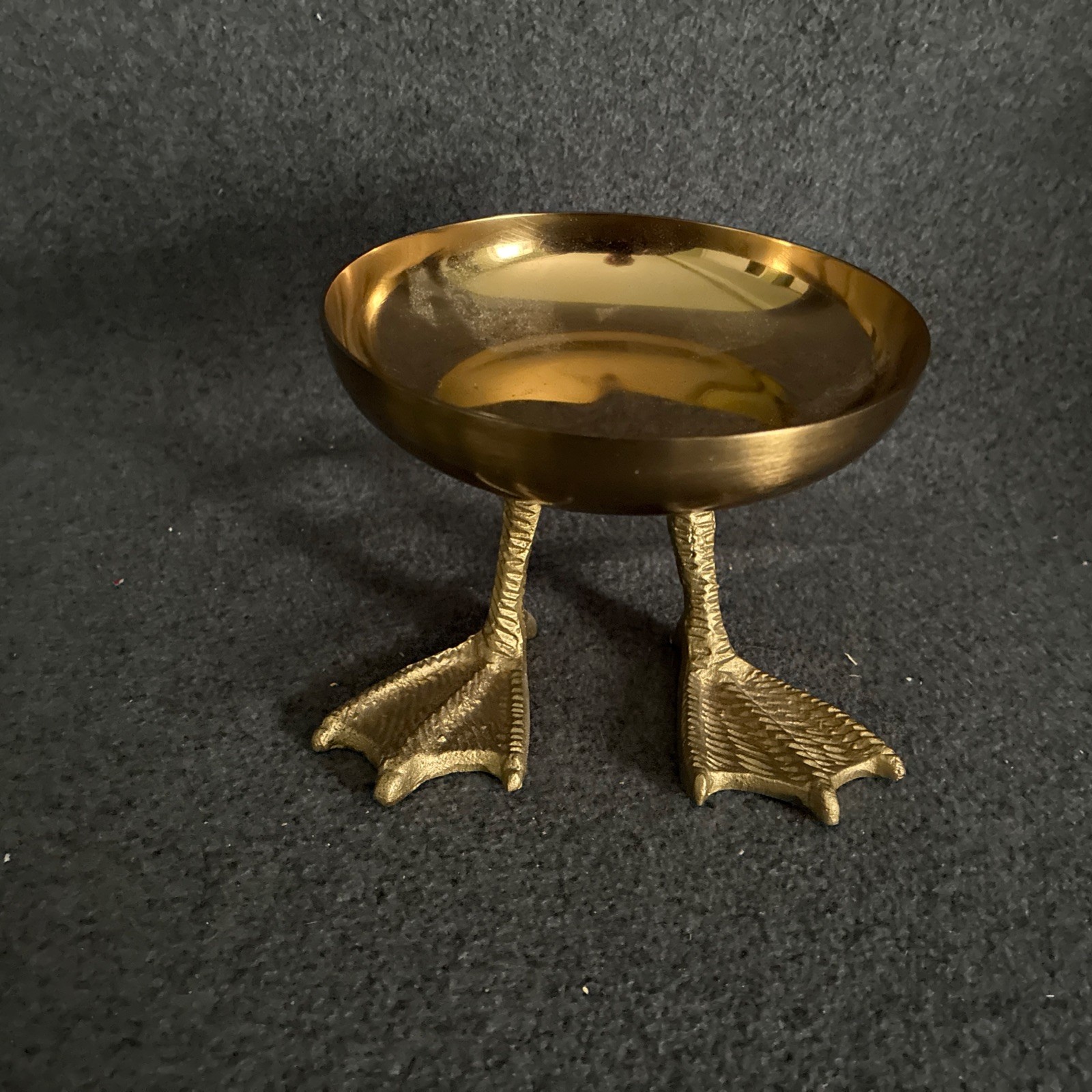 West Elm Style Brass Gold Duck Trinket Bowl Sculptural Candle Holder Tray West Elm Style Brass Gold Duck Trinket Bowl Sculptural Candle Holder Tray