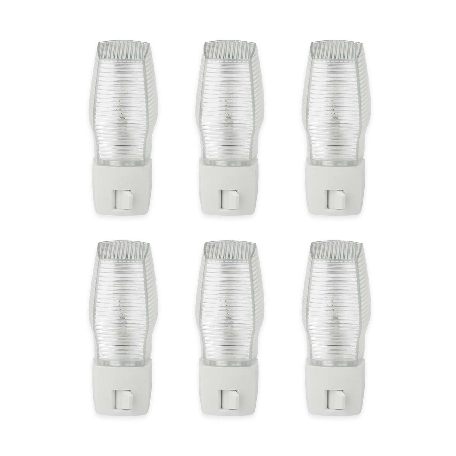 OSKOS 6 Pack Plug in Night Light with Manual On/Off Switch, 7W Incandescent B... OSKOS 6 Pack Plug in Night Light with Manual On/Off Switch, 7W Incandescent B...