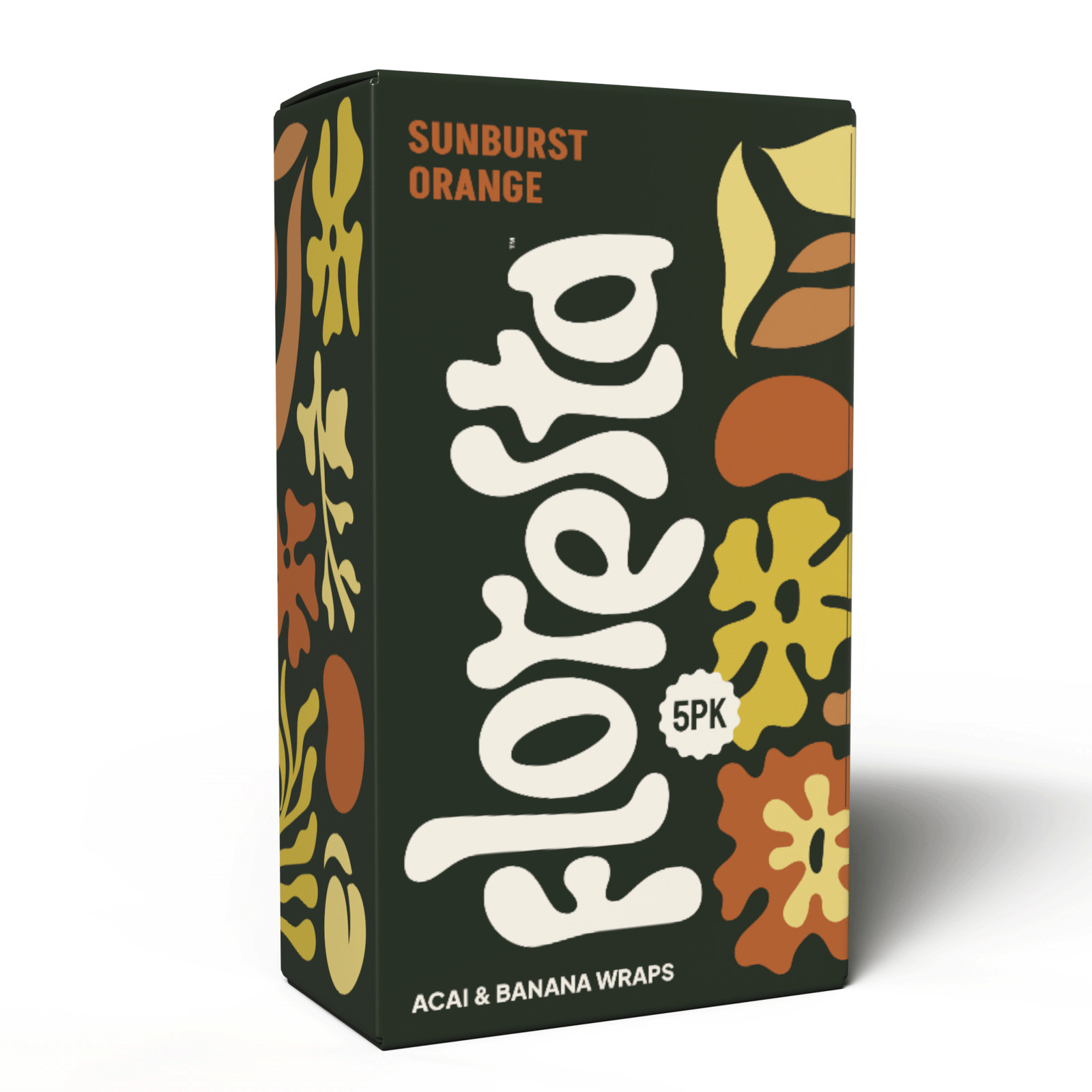 Floresta Acai Wraps - Sunburst Orange Banana + Acai Blend Wraps. Box of 25 Floresta Acai Wraps - Sunburst Orange Banana + Acai Blend Wraps. Box of 25