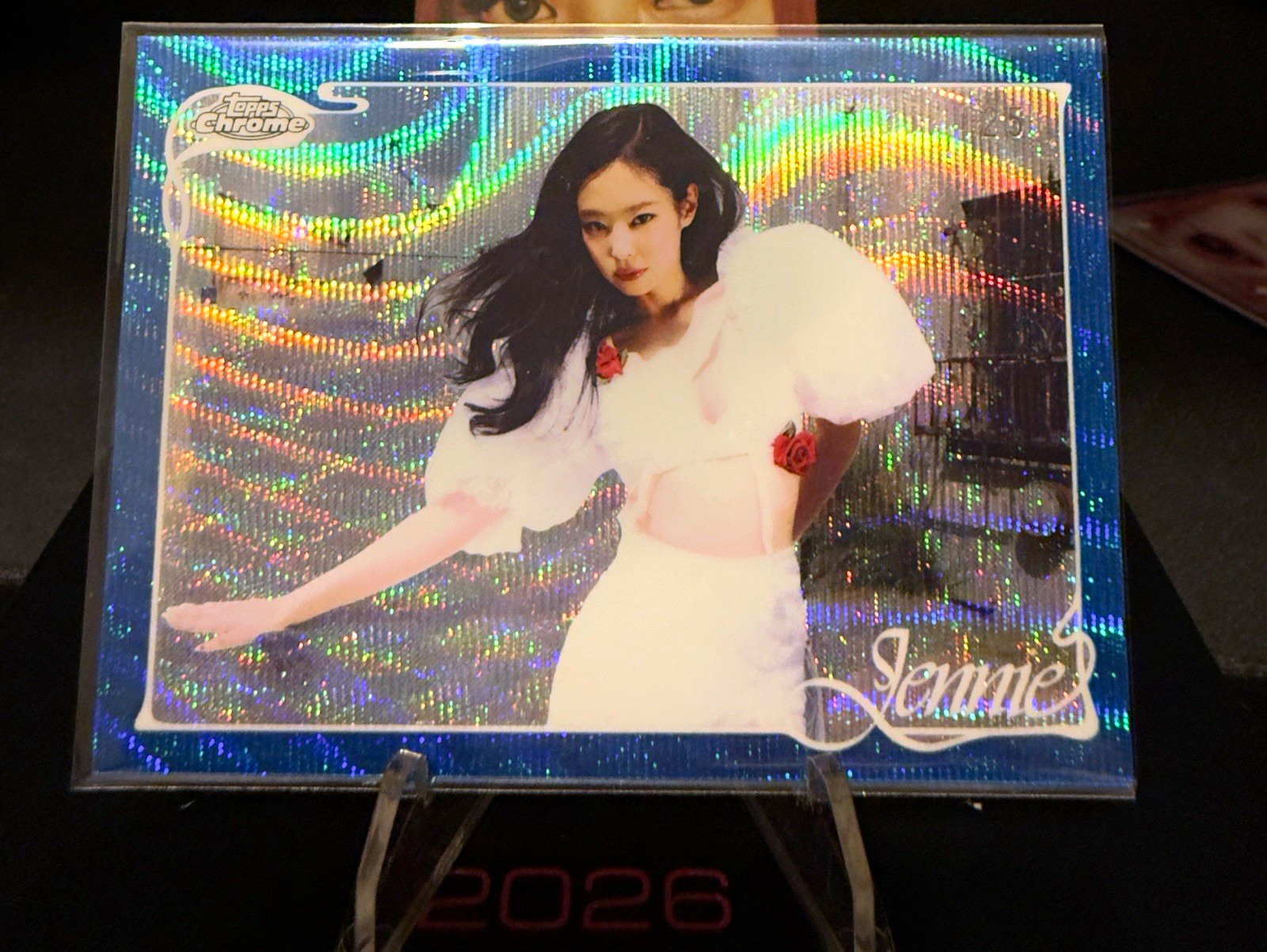 Topps 2026 Topps Chrome x Jennie Sapphire Insert 20 Card #/125