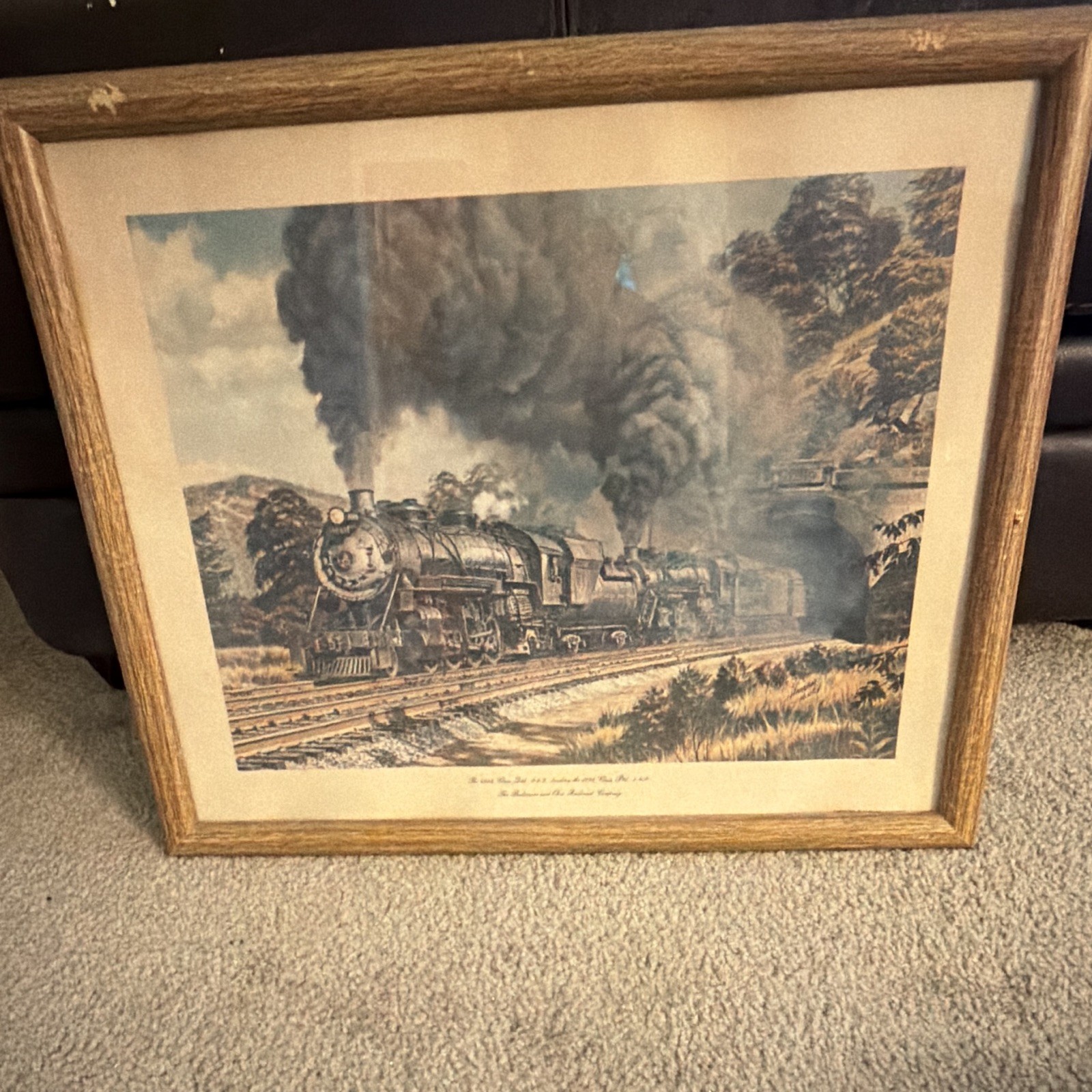 Baltimore and Ohio Railroad Company (B&O) Steam Locomotive Framed Print Baltimore and Ohio Railroad Company (B&O) Steam Locomotive Framed Print