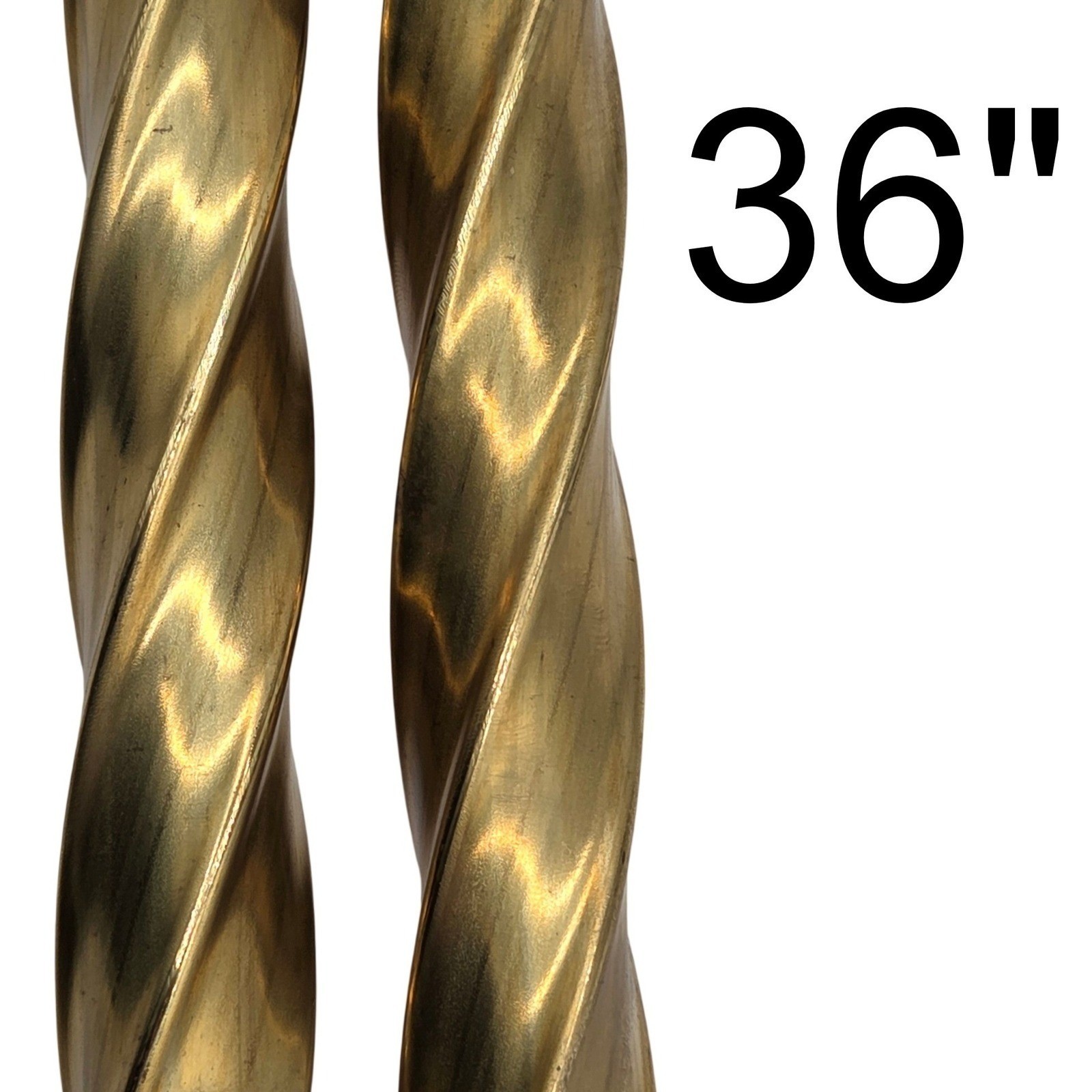 Twisted Square Brass Tubing Pipe Pole Sleeve 36
