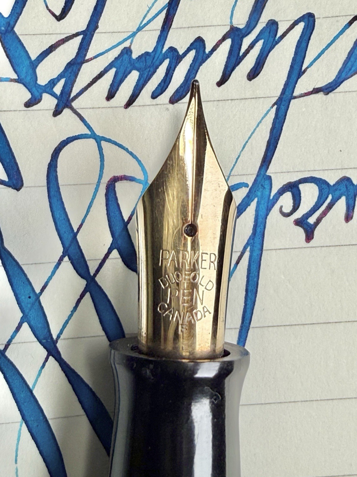XF PARKER DUOFOLD 14K Semi Flex nib (video) XF PARKER DUOFOLD 14K Semi Flex nib (video)