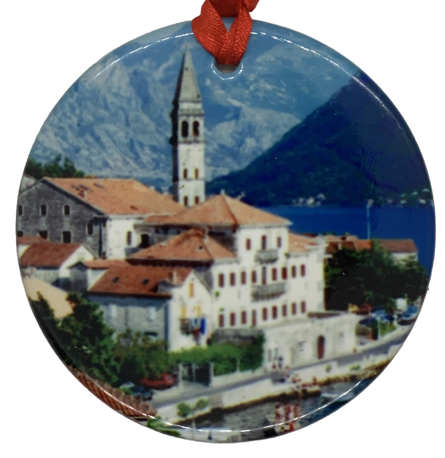 Perast Montenegro Christmas Ornament Porcelain Souvenir Travel Gift Perast Montenegro Christmas Ornament Porcelain Souvenir Travel Gift