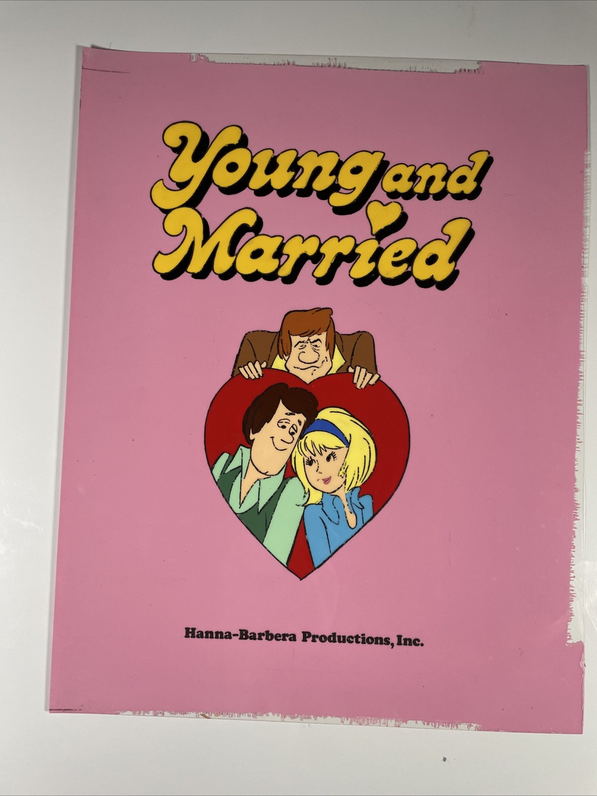 YOUNG AND MARRIED Animation Cel Vtg  Cartoons Production Art HANNA-BARBERA  I12