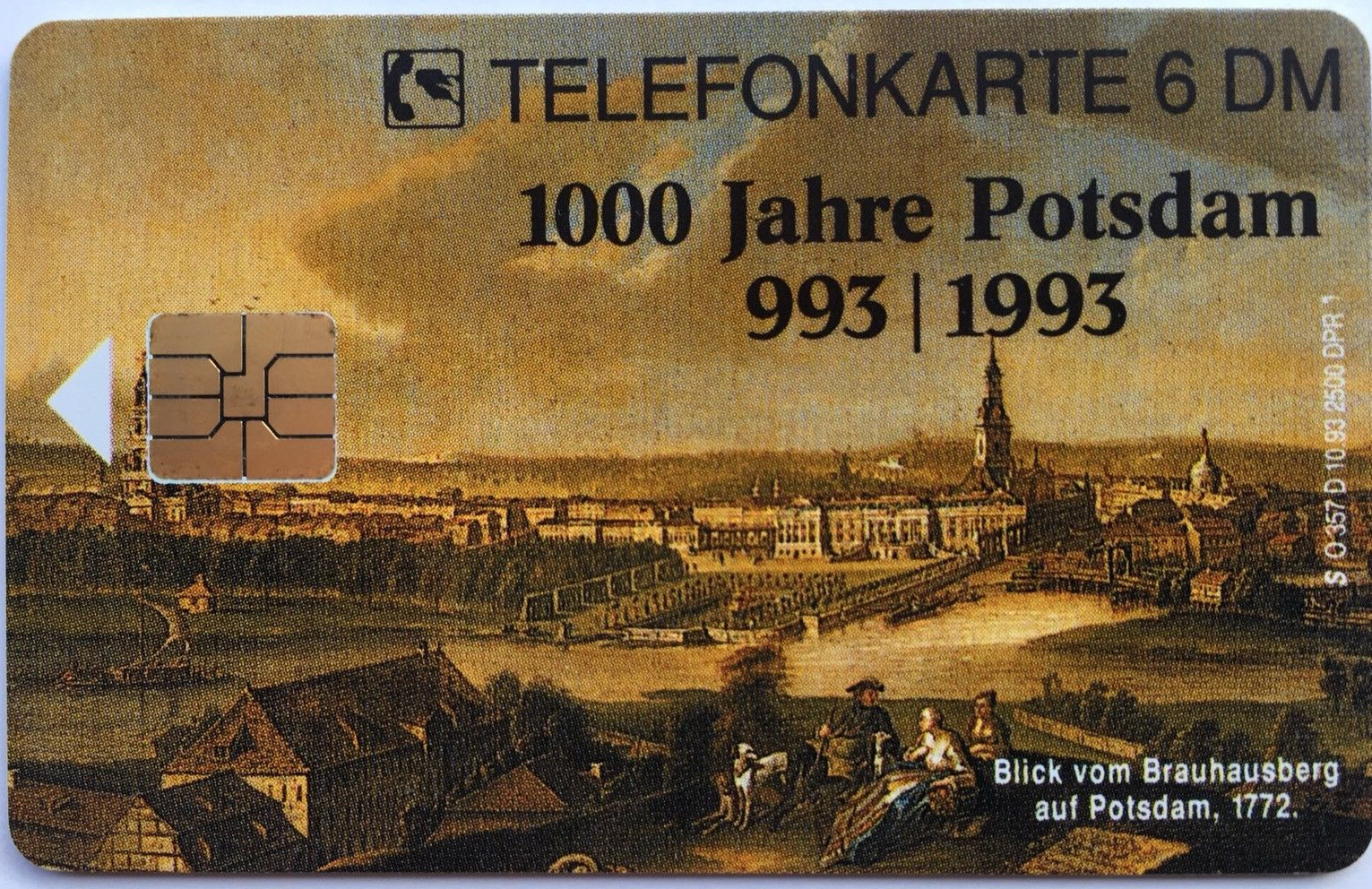 O 357 D 10.93 6 DM 1000 Years Potsdam View Brauhausberg 2500 Ex. New***Mint***