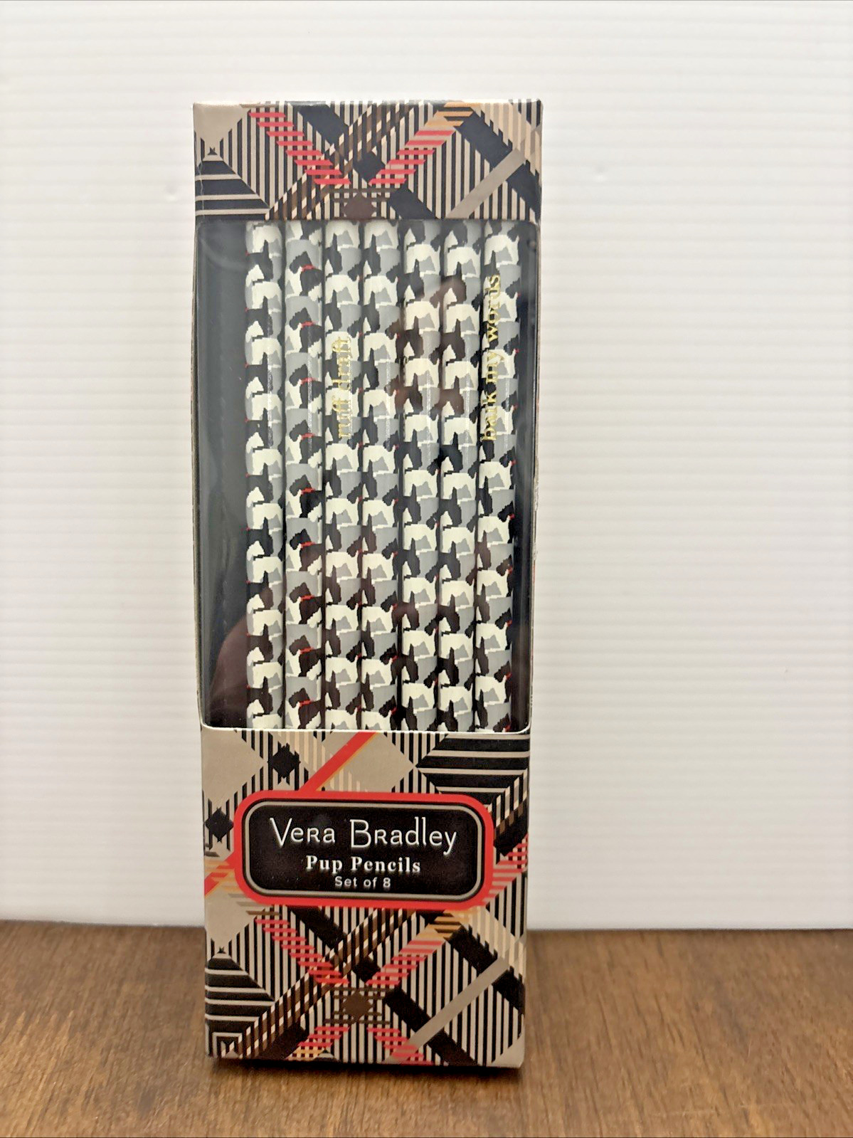 Vera Bradley Pup Pencils Scottie Dogs Retired Pack Box of 7 