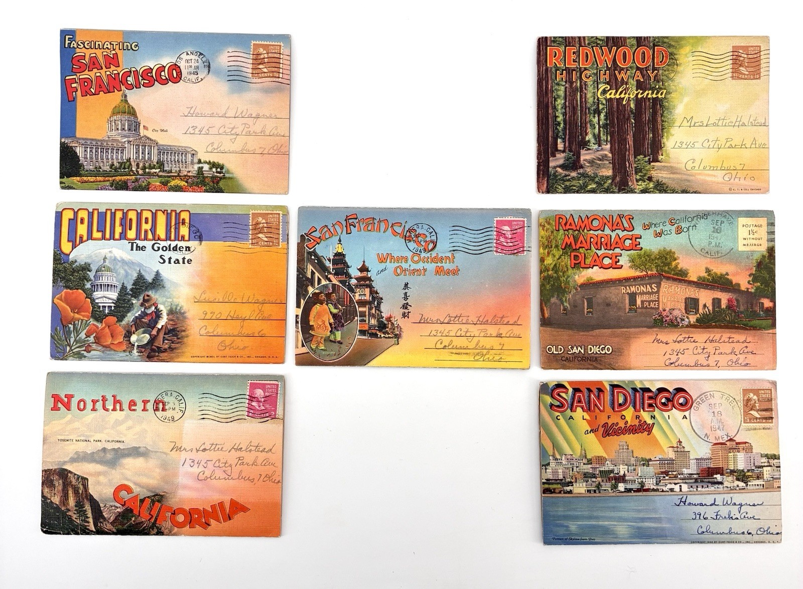 Lot 7 Antique 1940s California Souvenir Postcard Folders San Francisco (PB4) Lot 7 Antique 1940s California Souvenir Postcard Folders San Francisco (PB4)