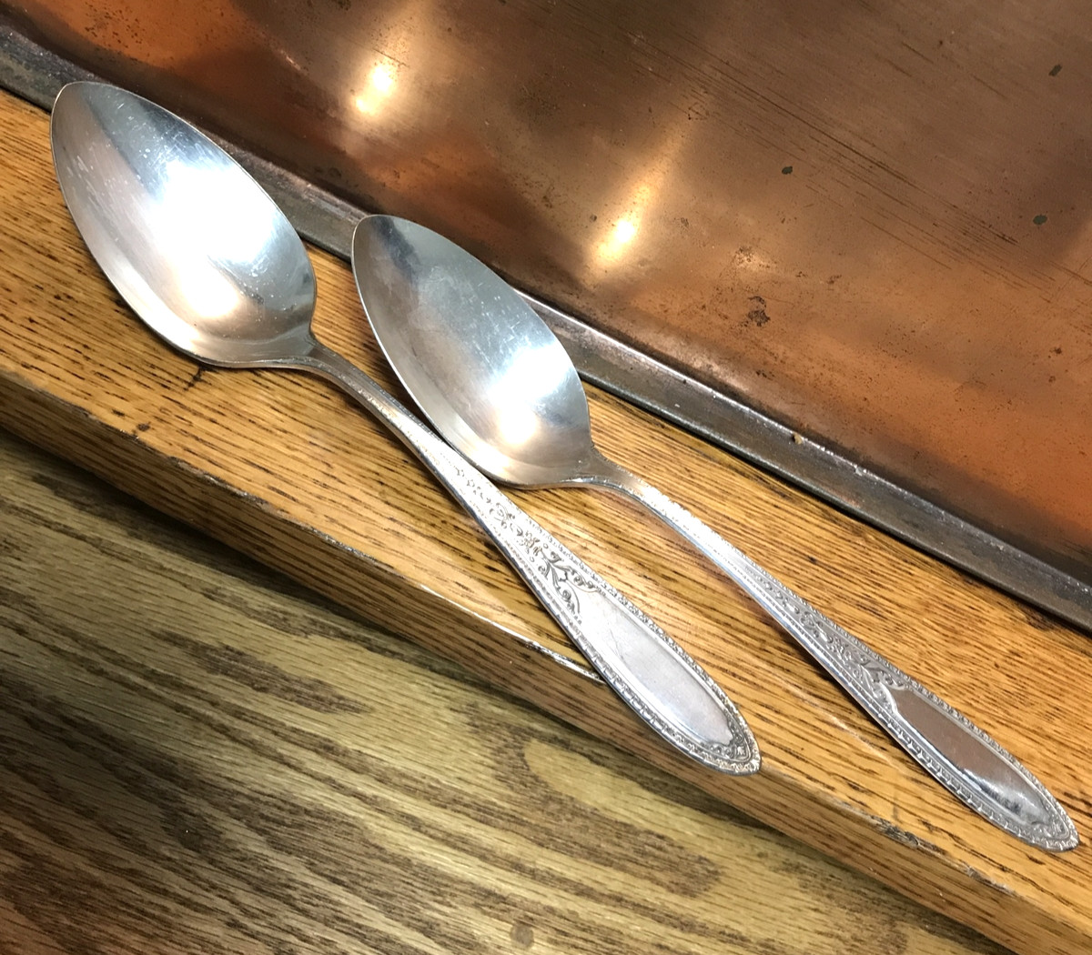 National Silverplate EPNS Flatware Individual Serving Spoons 2 TWENTY