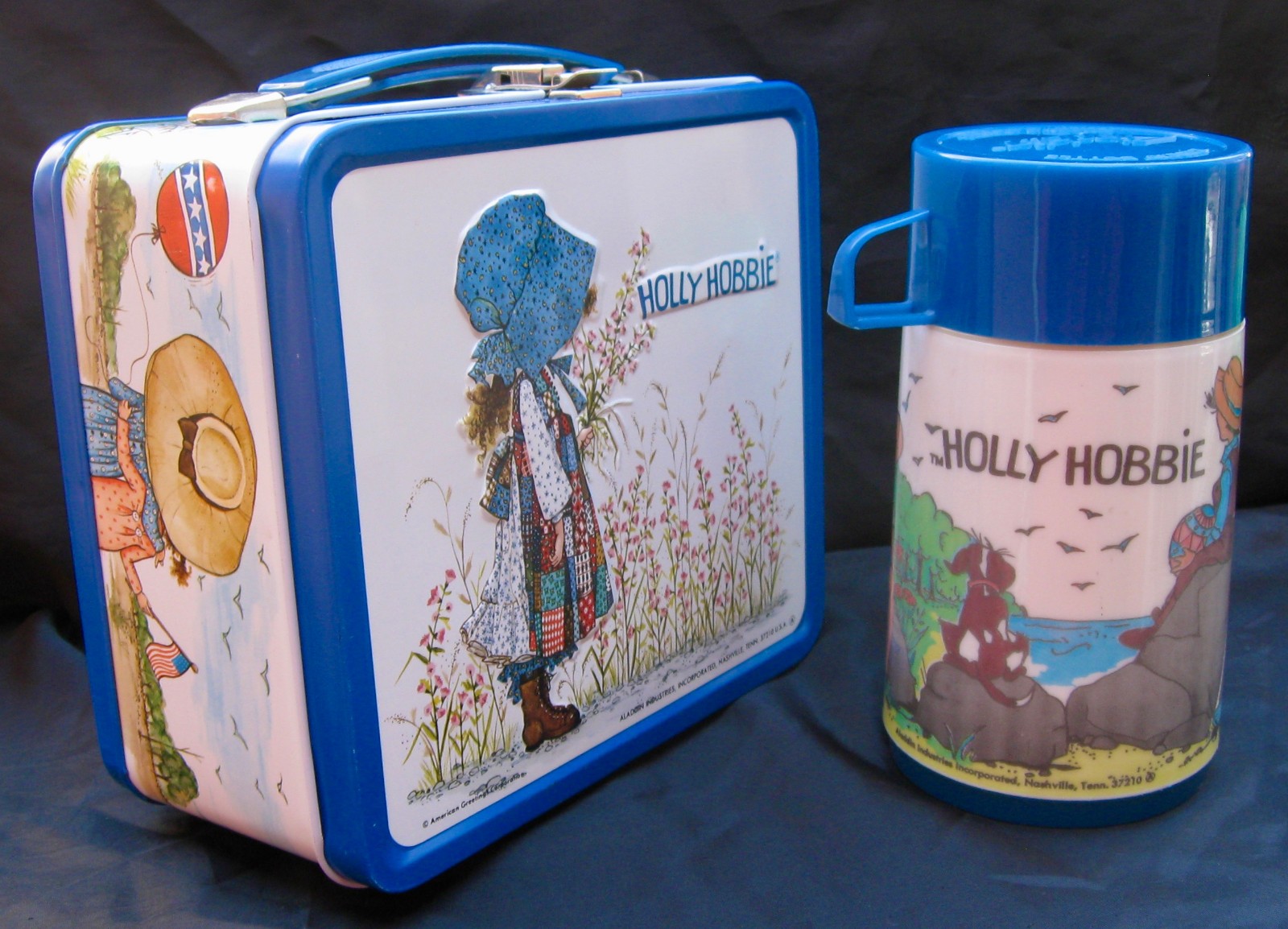 Vintage HOLLY HOBBIE Lunchbox & Thermos - Lady Cave (1981) C-9 Minty Unused Vintage HOLLY HOBBIE Lunchbox & Thermos - Lady Cave (1981) C-9 Minty Unused