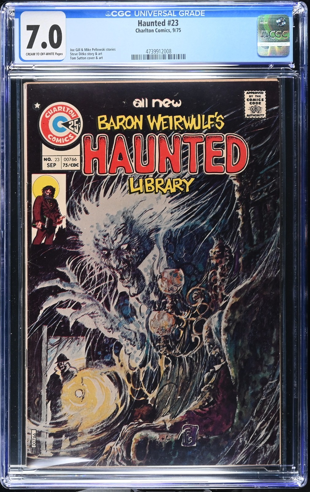 HAUNTED #23 (1975) CGC 7.0 CROW CHARLTON COMICS TOM SUTTON COVER HTF IN HIGH GRD HAUNTED #23 (1975) CGC 7.0 CROW CHARLTON COMICS TOM SUTTON COVER HTF IN HIGH GRD
