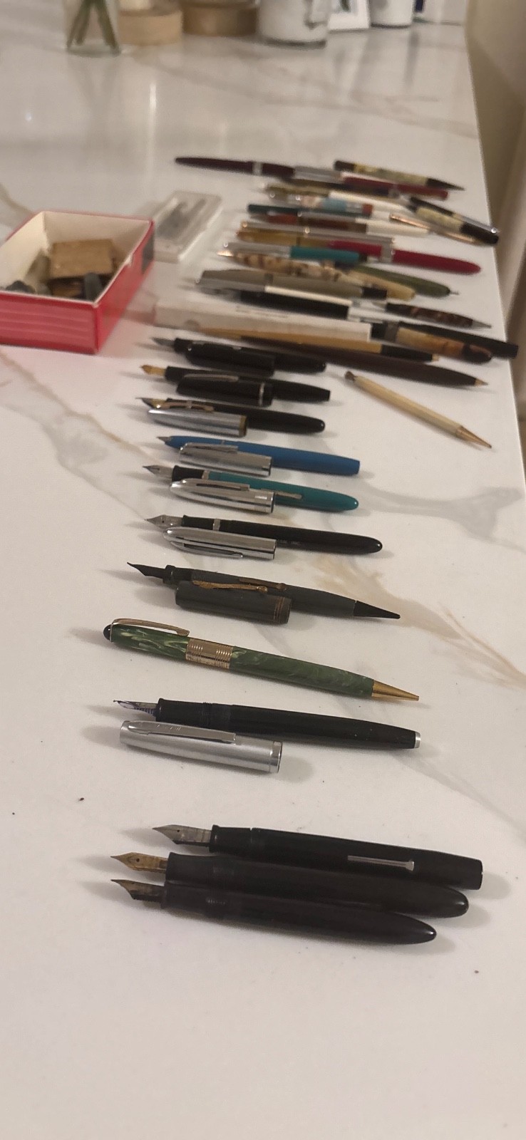 Fountain Pens Ballpoint Pens Lot Waterman Ideal AS IS