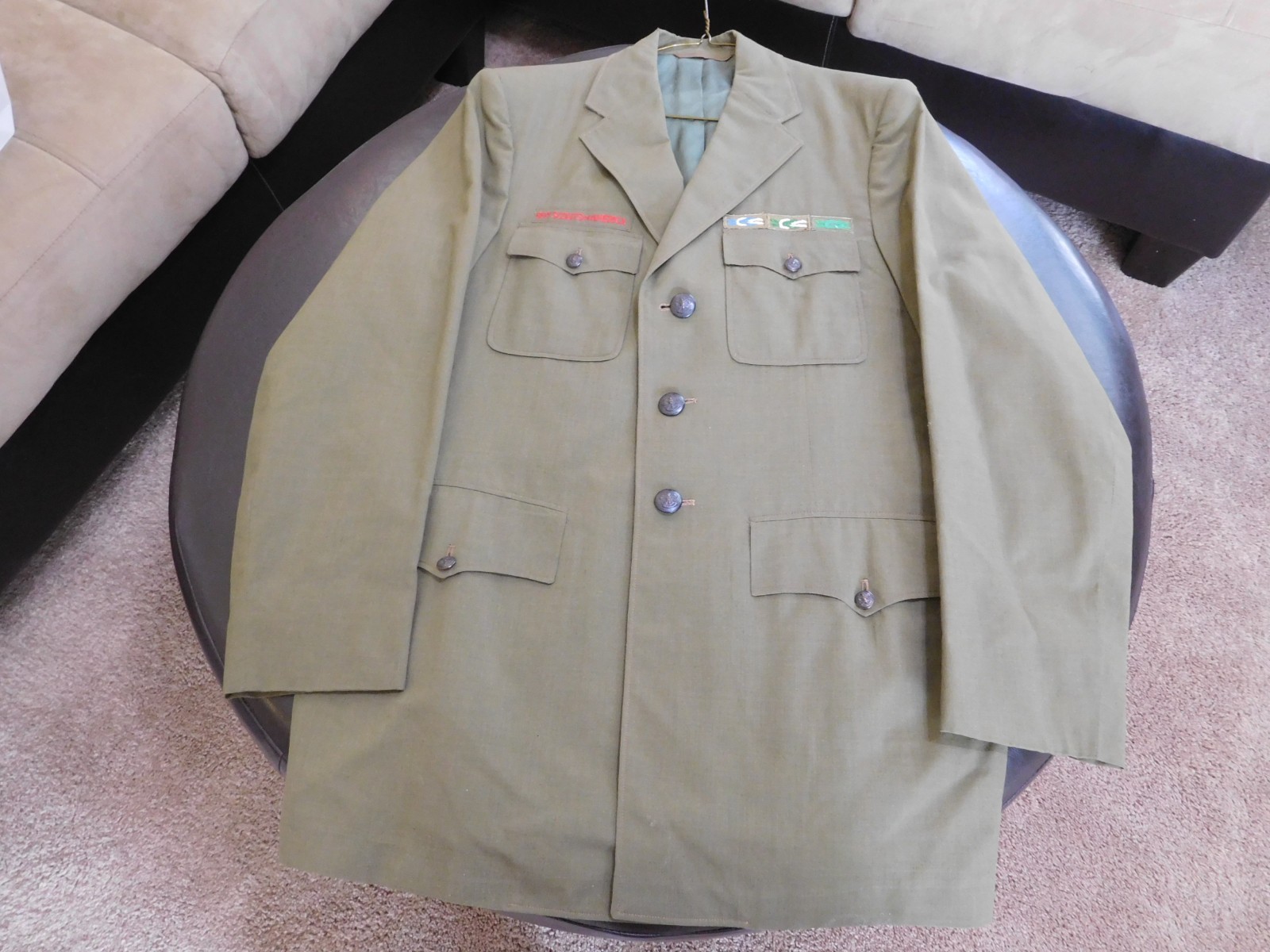 FD SCOUT BSA OFFICIAL PROFESSIONAL DRESS BLAZER JACKET COAT LEADER WITH KNOTS 