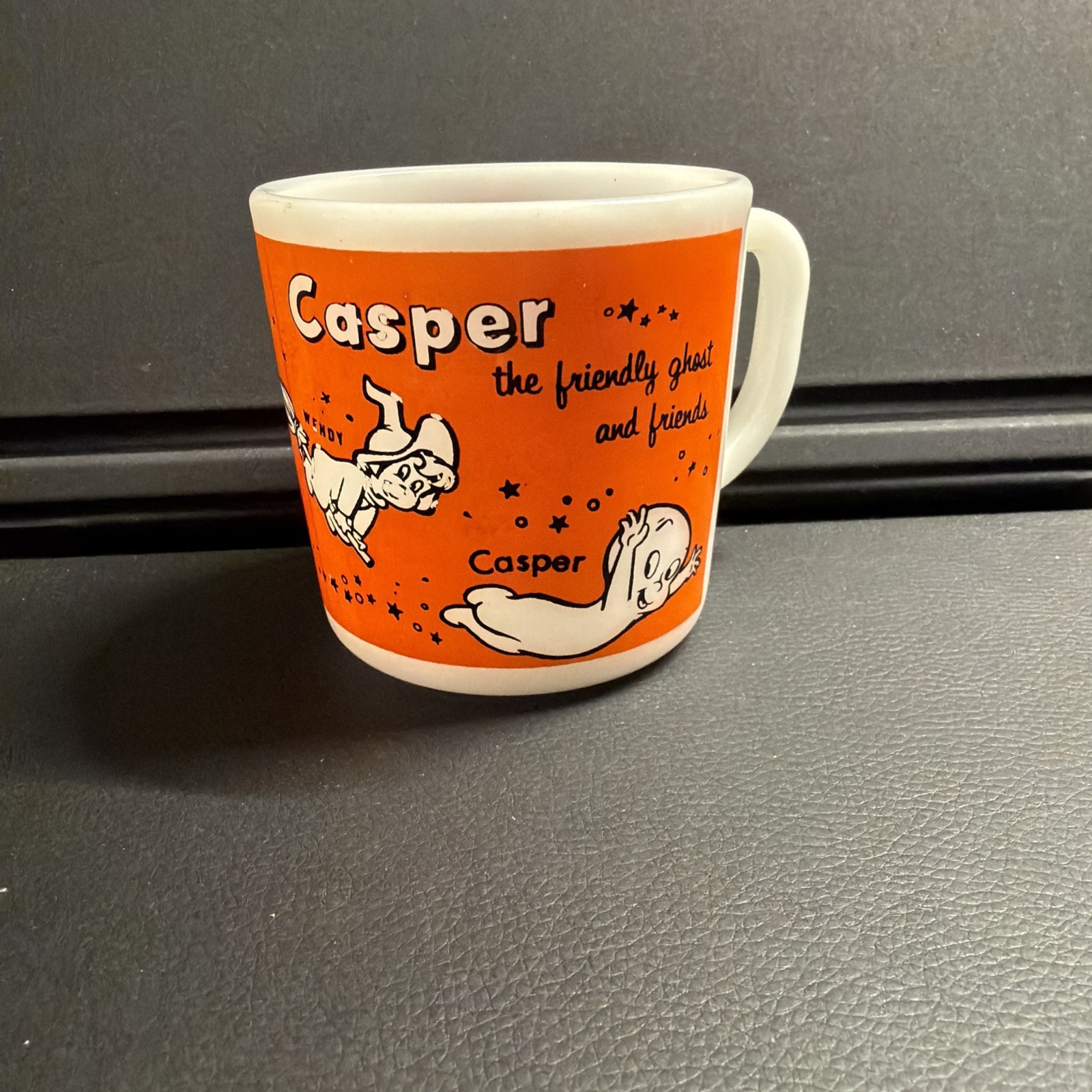 Vintage Westfield Casper the Friendly Ghost Milk Glass Mug Vintage Westfield Casper the Friendly Ghost Milk Glass Mug