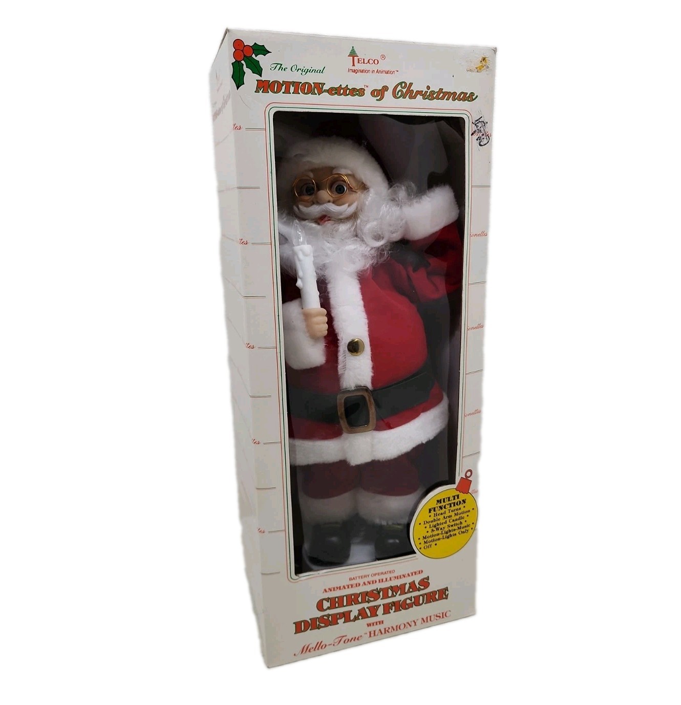 Vintage Telco The Original Motion-ettes of Christmas Santa Claus Works 199Os Vintage Telco The Original Motion-ettes of Christmas Santa Claus Works 199Os