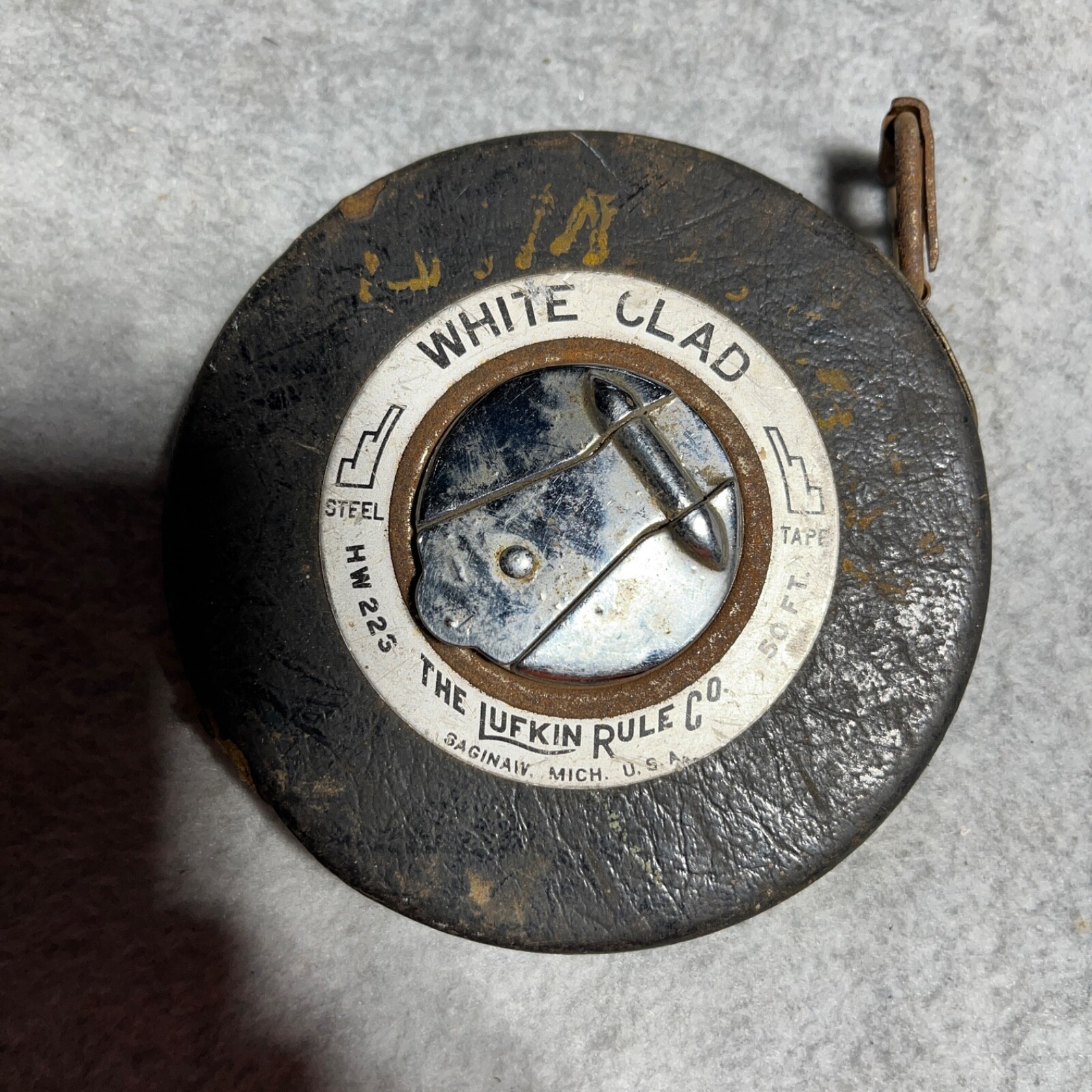 VTG Lufkin 50' White Clad Steel Tape Measure HW223