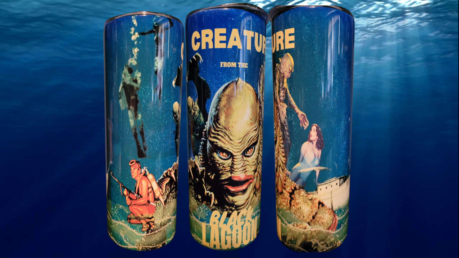 Classic Horror Stainless 20/30oz Tumblers Original Art FREE PERSONALIZATION
