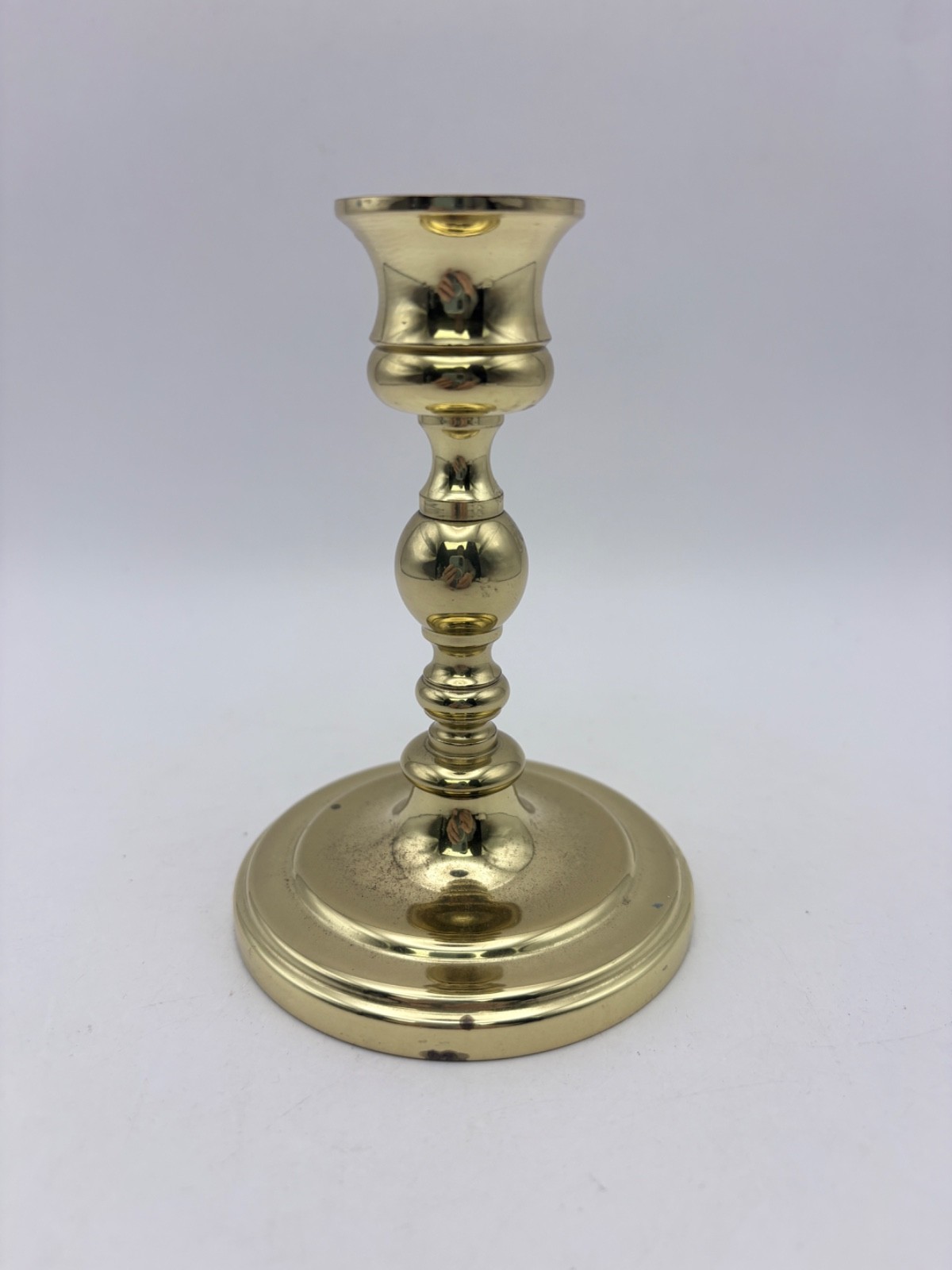 Vtg Baldwin Brass Candlestick Candle Holder 4 1/2\