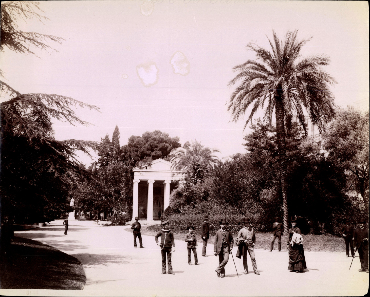 Italy, Napoli, Villa Comunale, Tempietto di Virgilio Vintage Print, Print a Italy, Napoli, Villa Comunale, Tempietto di Virgilio Vintage Print, Print a