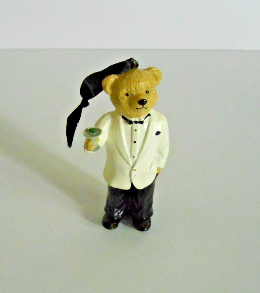 Ralph Lauren Polo Celebrity Martini Bear Christmas Ornament 2011 Tuxedo 5” Bond Ralph Lauren Polo Celebrity Martini Bear Christmas Ornament 2011 Tuxedo 5” Bond