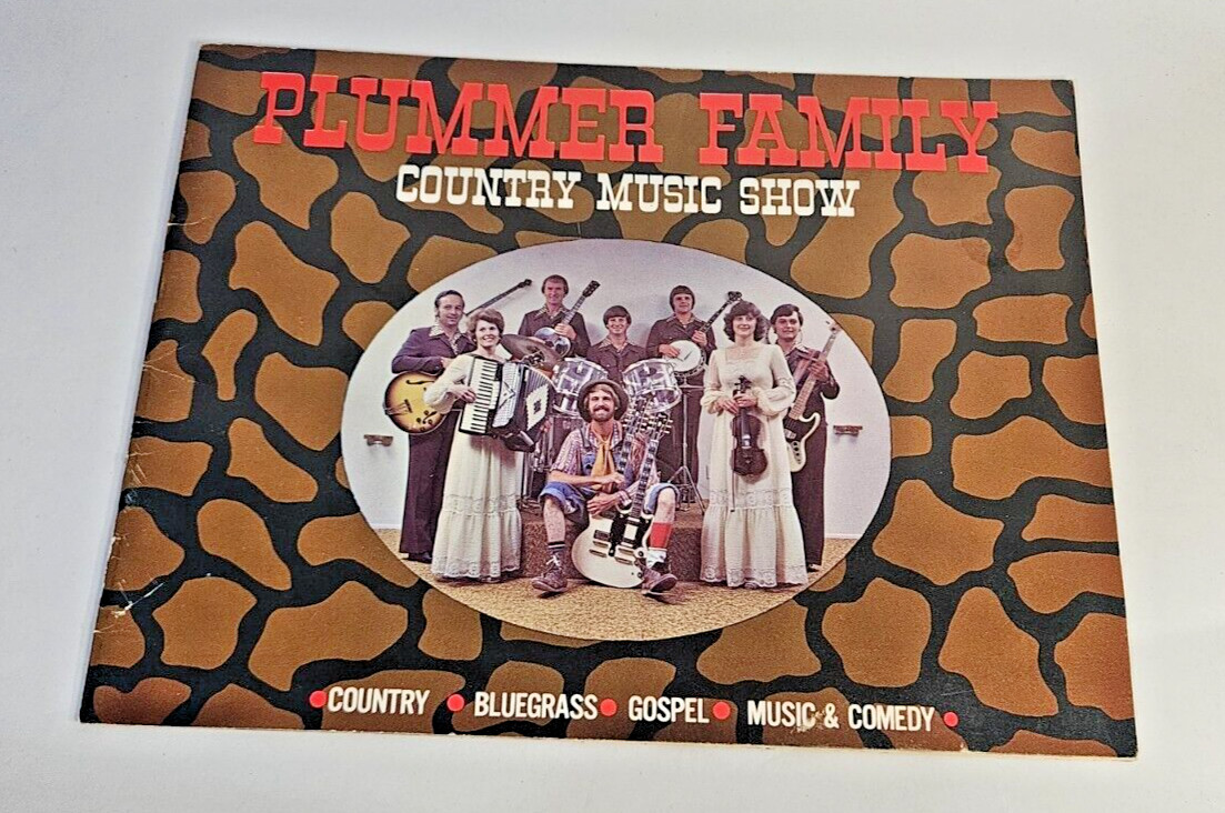 Vintage Plummer Family Country Music Show Auto graphed booklet from the 70's Vintage Plummer Family Country Music Show Auto graphed booklet from the 70's