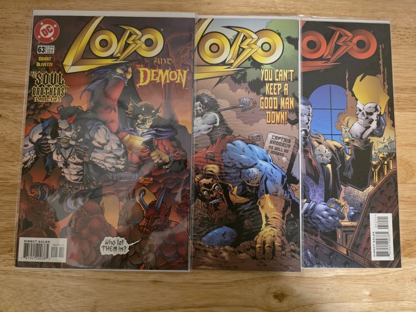 Lobo #52, #53 & # 63 (1999) LOW PRINT 2nd to Last ISSUE DC Comics 