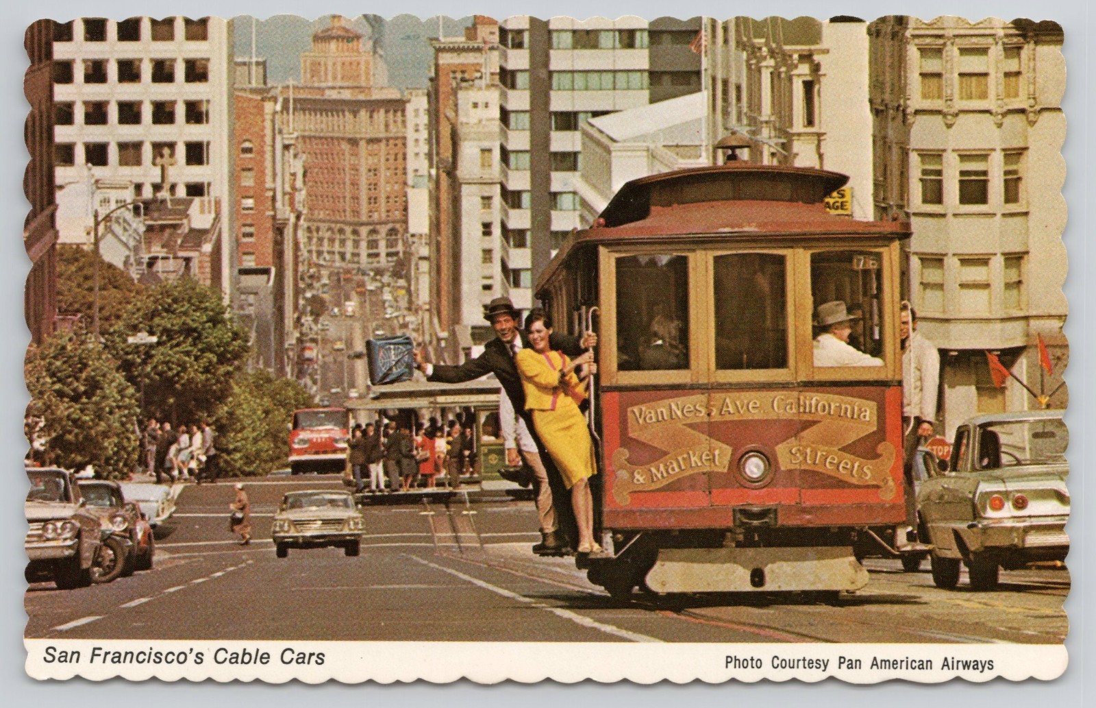 San Francisco\'s Cable Cars Vintage Postcard San Francisco\'s Cable Cars Vintage Postcard