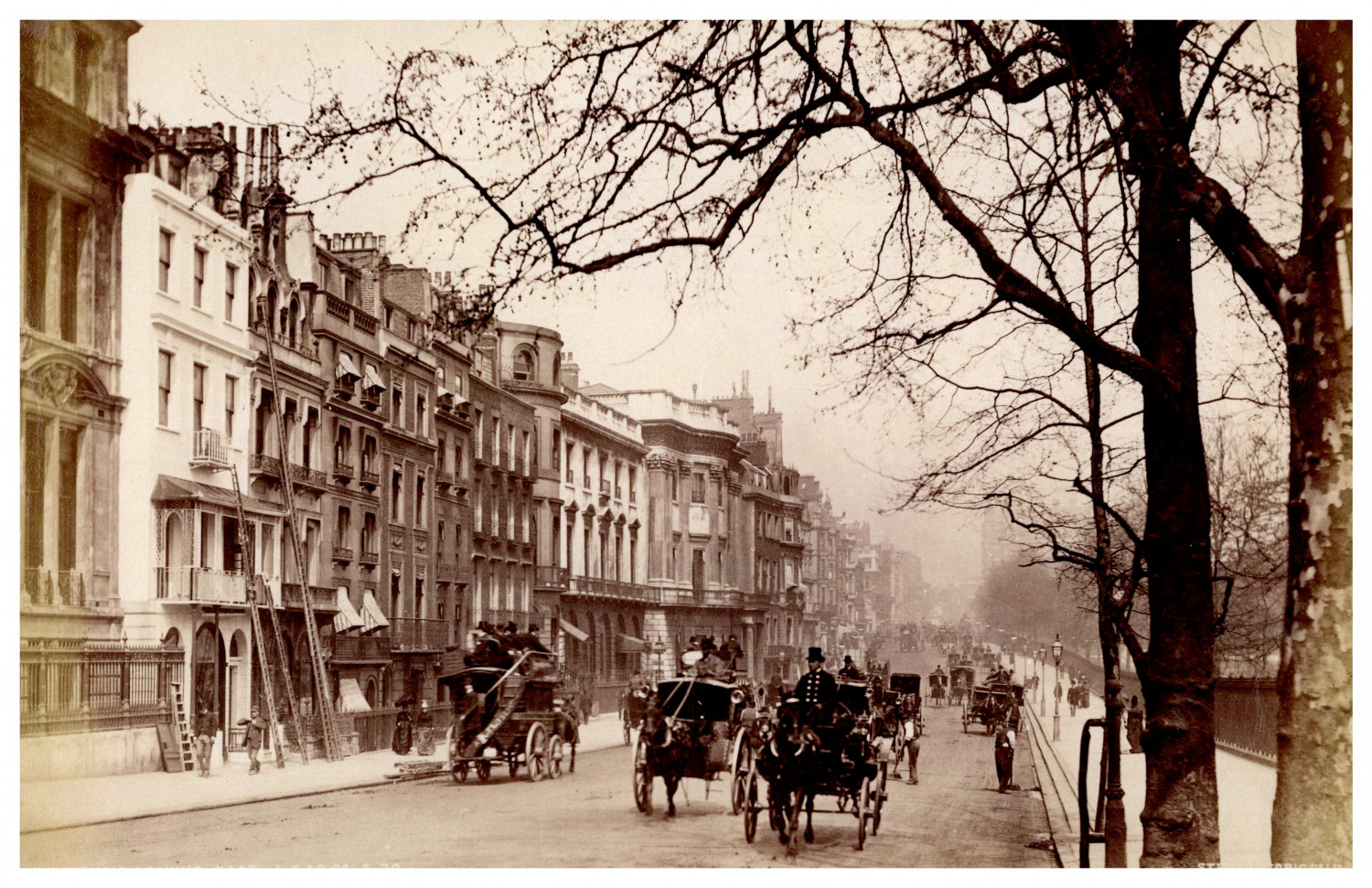 England, London, Piccadilly, Looking East Vintage Albumen Print Albumen Print England, London, Piccadilly, Looking East Vintage Albumen Print Albumen Print
