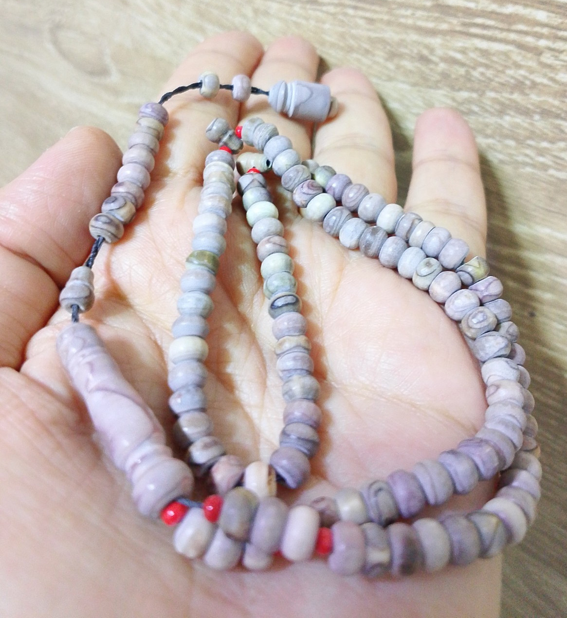 Rare Irq Sawahil Tasbih Natural Hedgehog Quills Misbaha 33Beads عرق سواحل اصلي 
