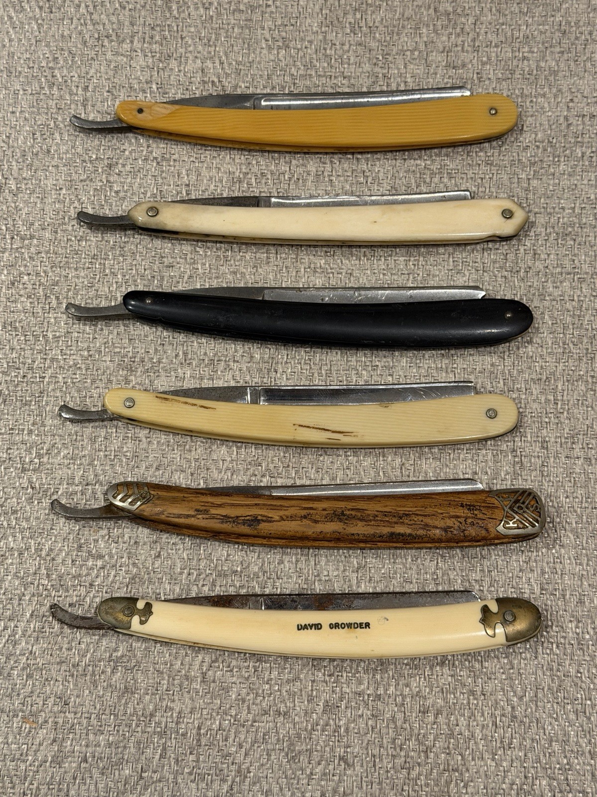 Lot of 6 Antique Straight Razors Lot of 6 Antique Straight Razors