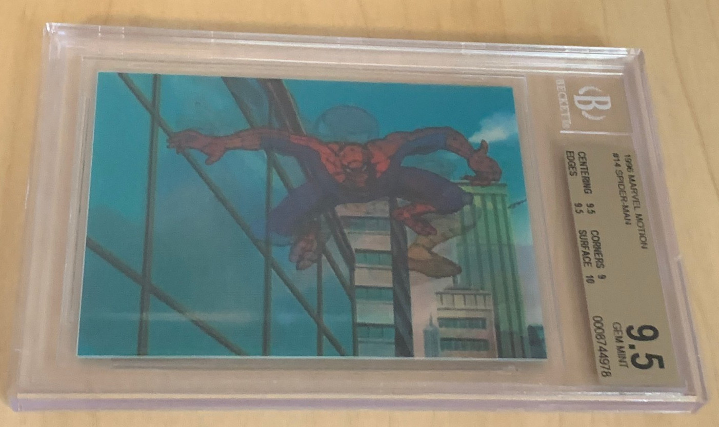 1996 Marvel Motion #14 π SPIDER-MAN π BGS 9.5 π POP 2 (NONE ^) π 1996 Marvel Motion #14 π SPIDER-MAN π BGS 9.5 π POP 2 (NONE ^) π