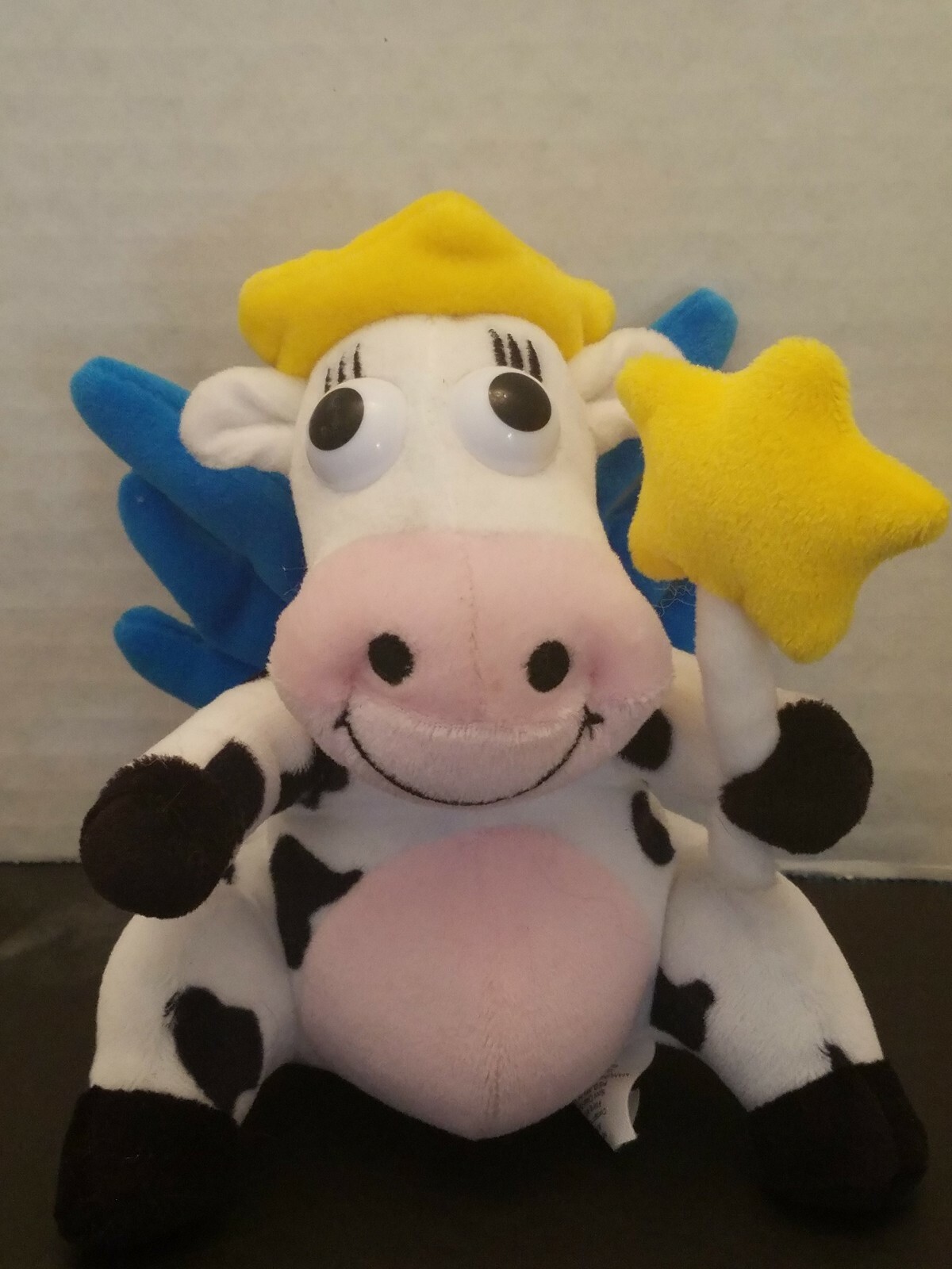 VINTAGE 1998 COMMERCIAL KRAFT SINGLES DAIRY FAIRY COW ADVERTISING PLUSH BEANBAG