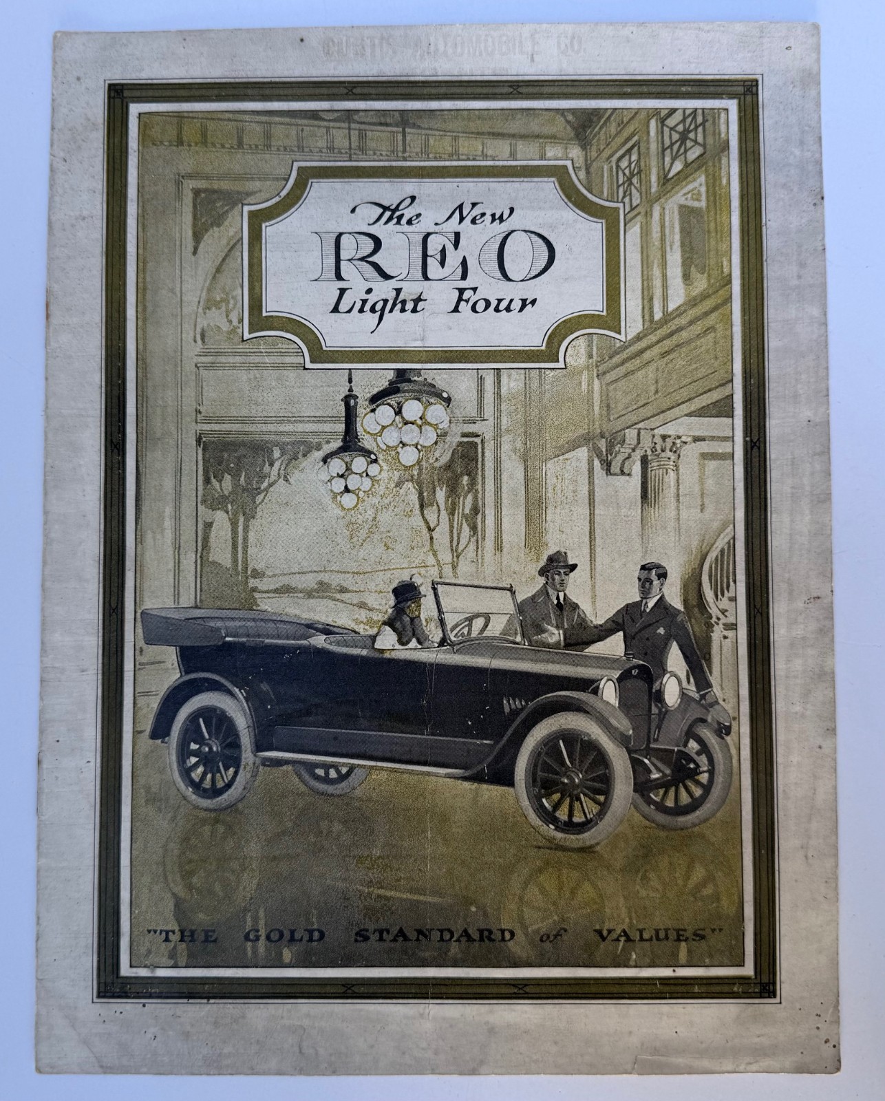 RARE 1919 (?) REO Light Four Automobile BIG PHOTO BROCHURE Touring Car Roadster RARE 1919 (?) REO Light Four Automobile BIG PHOTO BROCHURE Touring Car Roadster