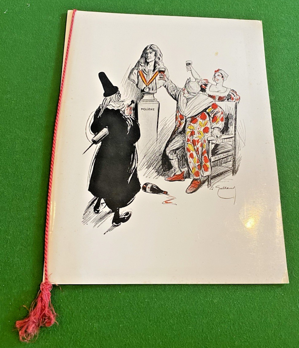 Menu Chapter 357 - Château du Clos Peugeot - 21/6/1969 - Illustrated by G. Galland